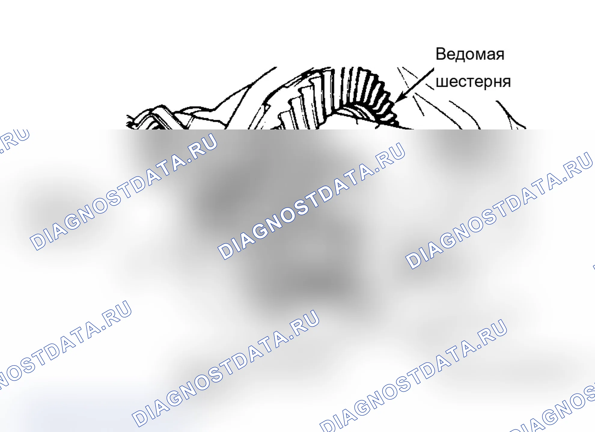 Рис. 19: Люфт кольца и шестерни. Chevrolet Pickup R30 
