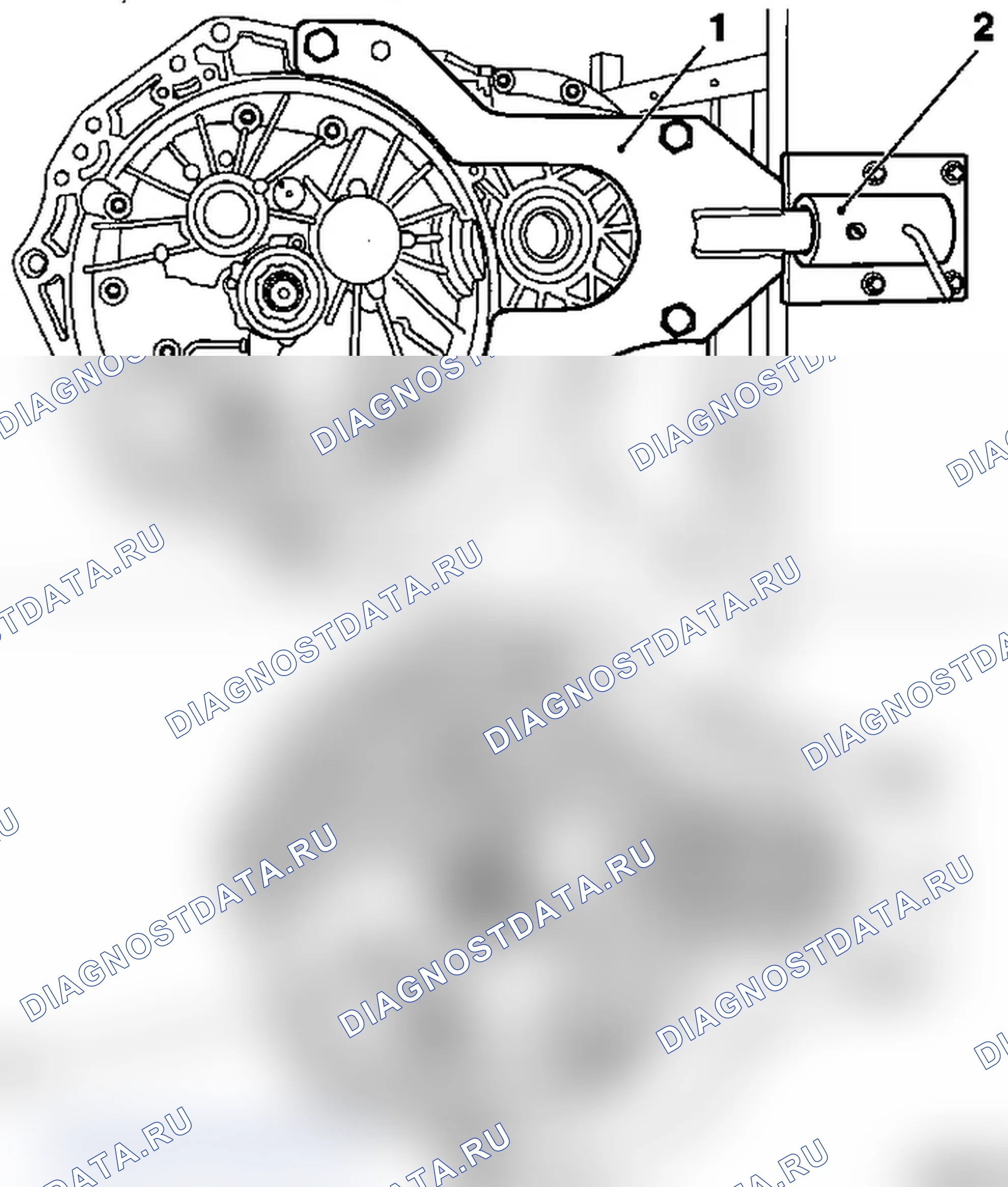 Комплексное уплотнение коробки передач (F23). Opel Corsa C