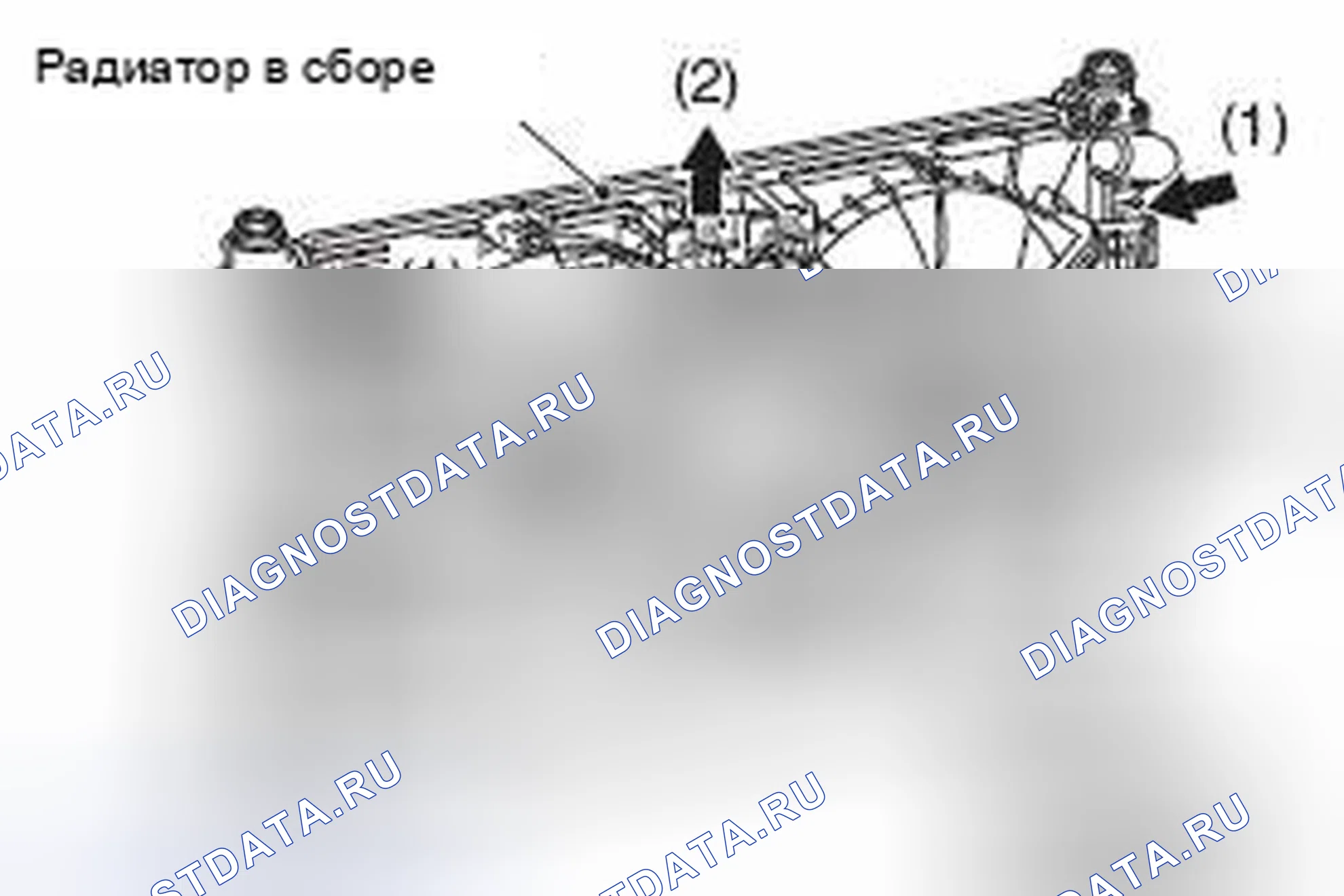 Рис. 16: < < B > > ДЕМОНТАЖ ВЕНТИЛЯТОРА, ЭЛЕКТРОДВИГАТЕЛЯ И КОЖУХА ВЕНТИЛЯТОРОВ ОХЛАЖДЕНИЯ. Mazda MX-5 NB