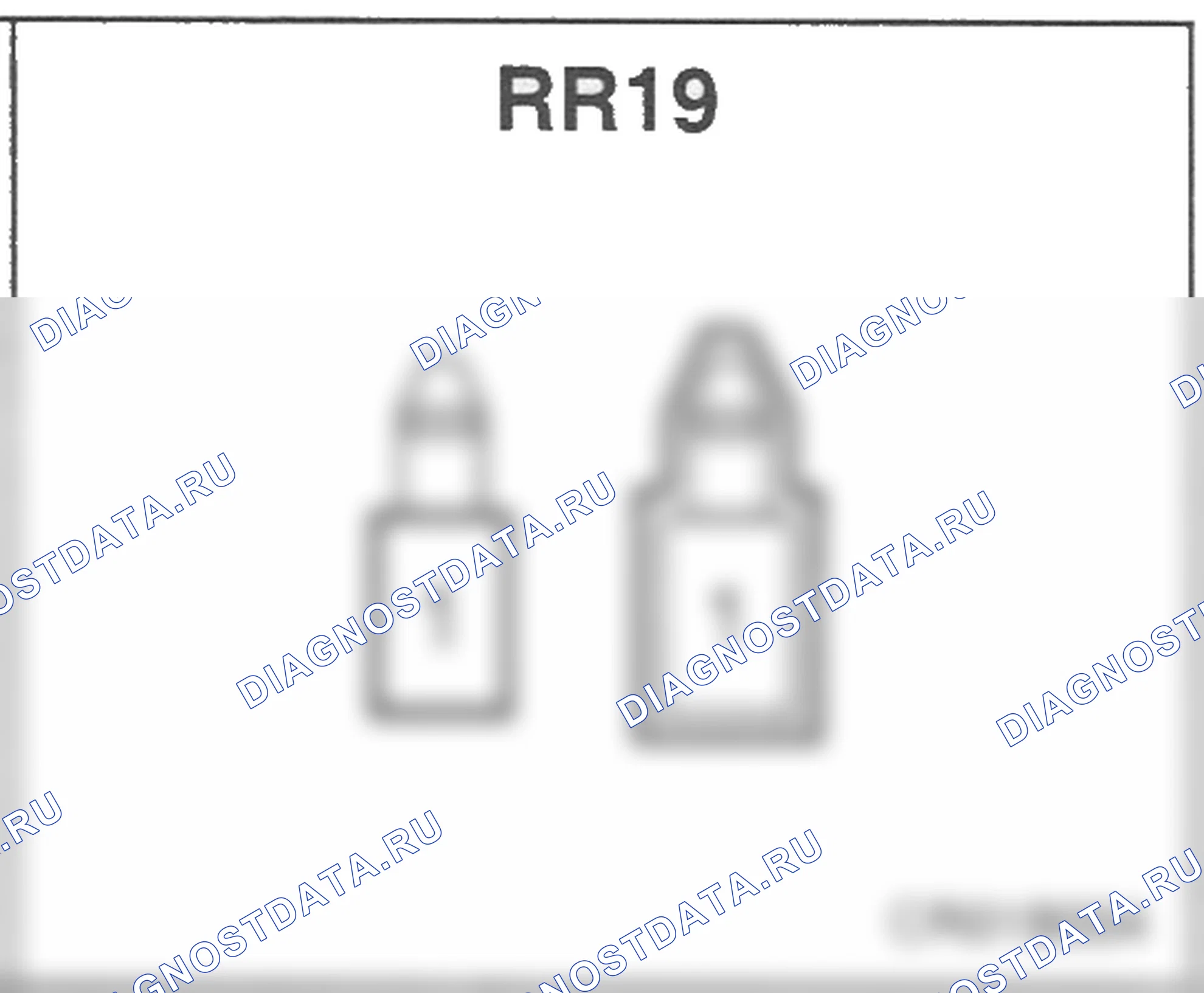 Распиновка разъёма RR19 — заднего жгута. Hyundai H-1 A1