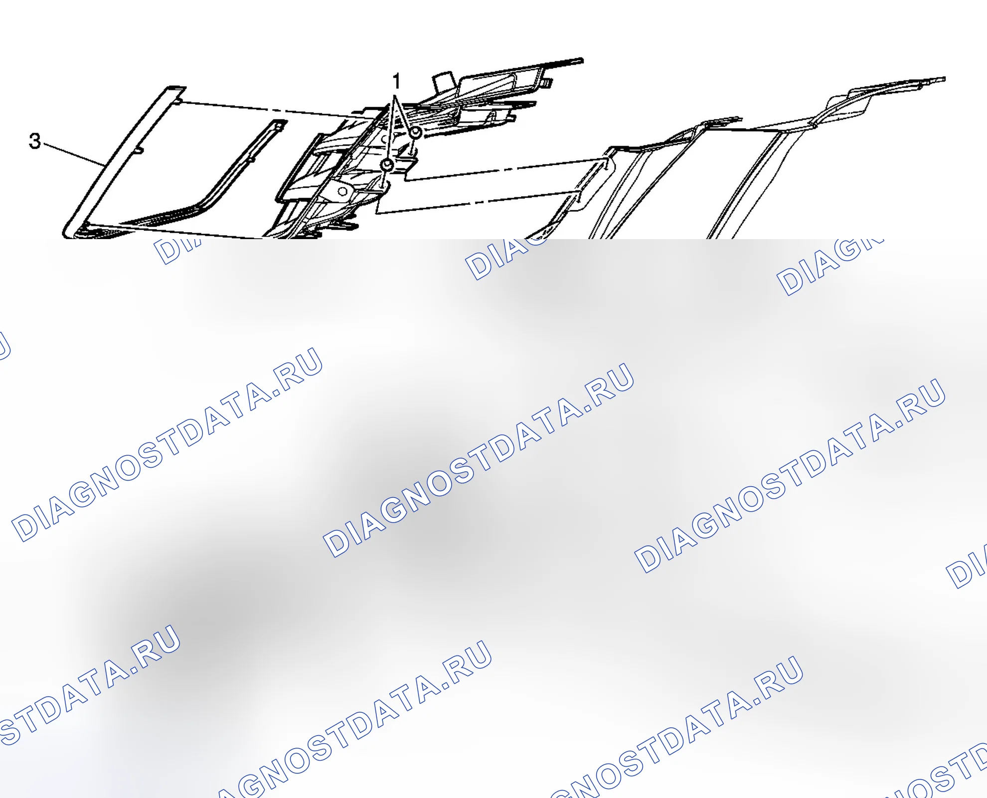 Рис. 8: Замена решетки Fascia. Cadillac STS I