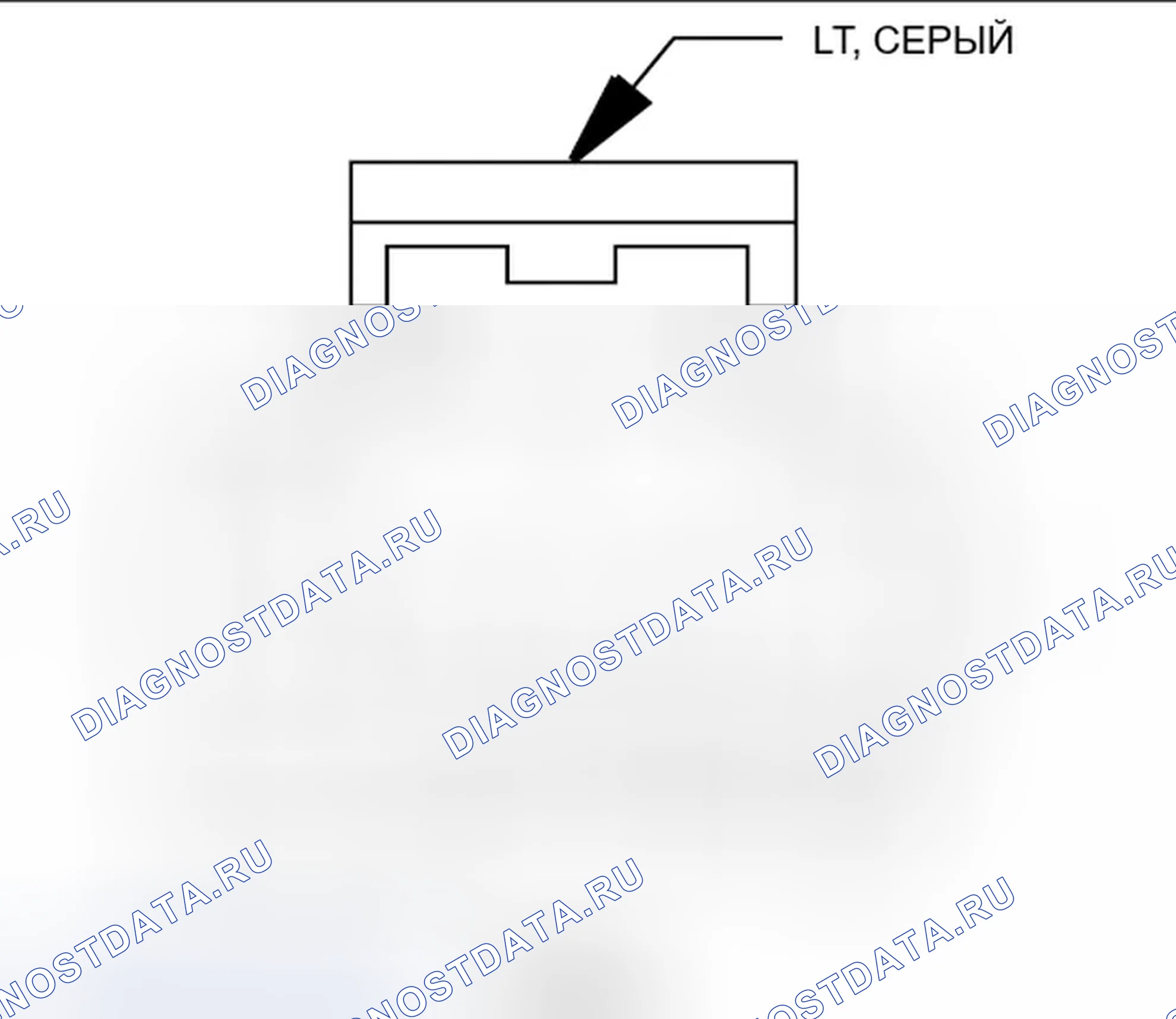 Рис. 325: Вид с торца встроенного разъема (C312). Jeep Compass I