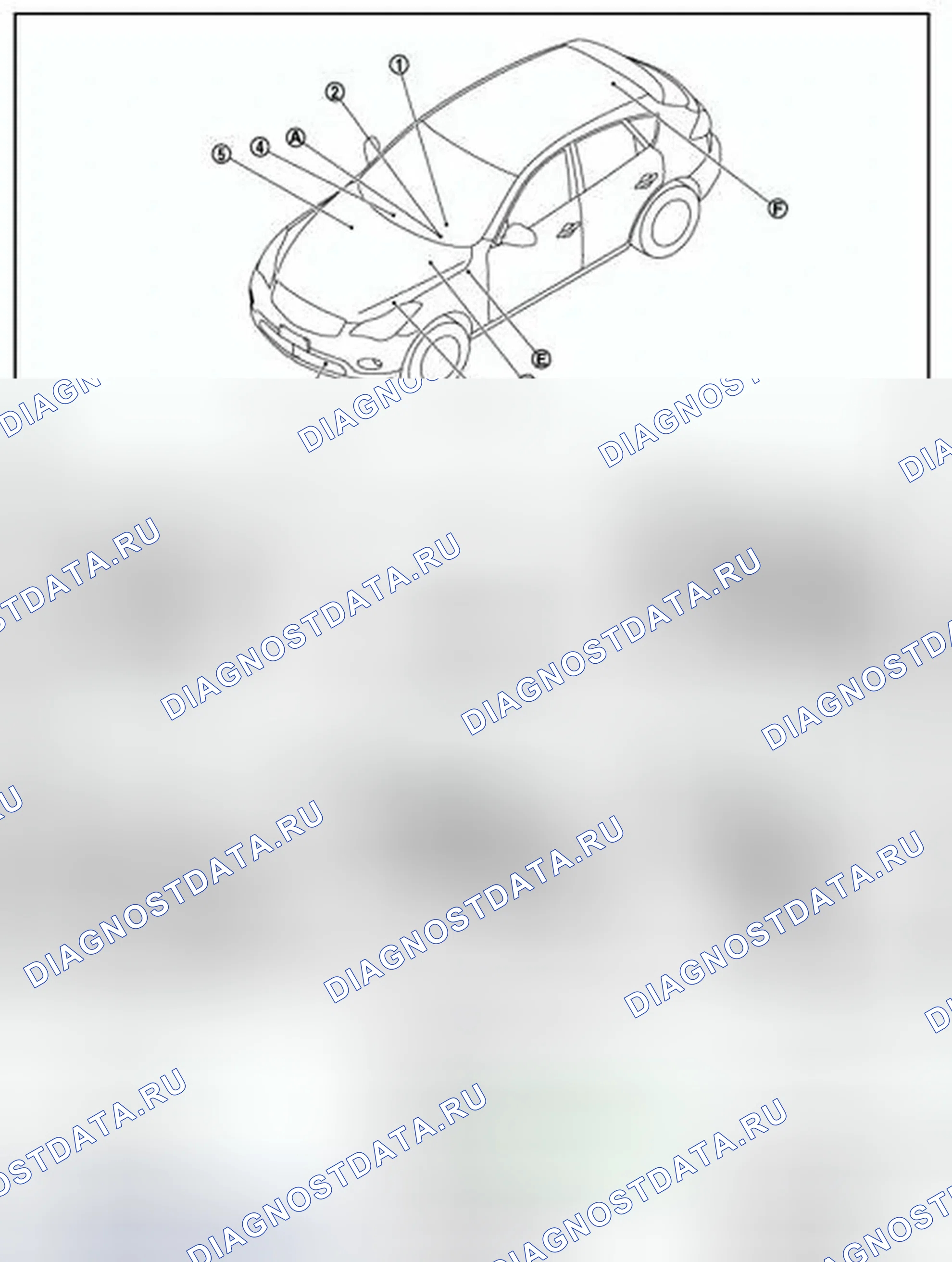 Рис. 11: Расположение компонентов. Infiniti EX35 I