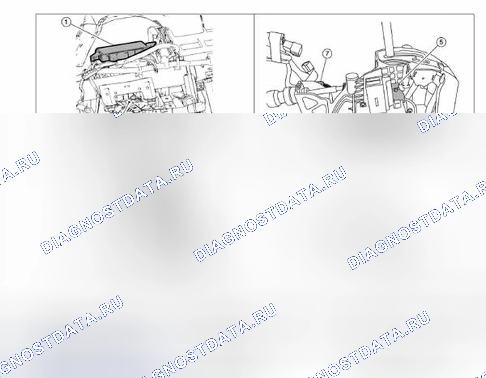 Рис. 377: Расположение компонентов. Nissan Altima L32 рестайлинг