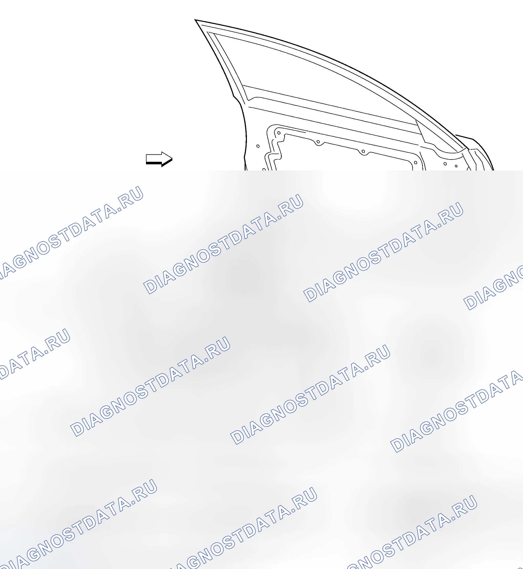 Рис. 17: ПЕРЕДНЯЯ ДВЕРЬ. Honda Prelude I