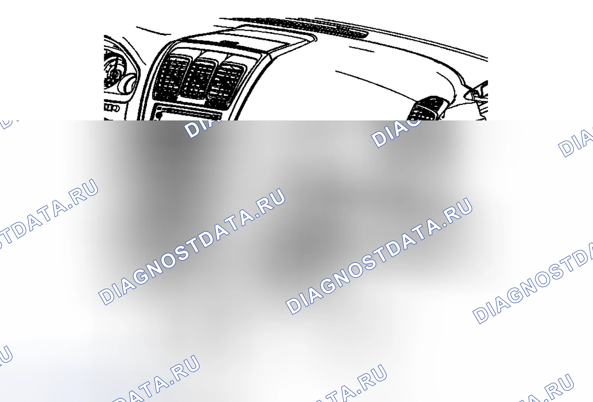 Рис. 153: Замена обрезной пластины отсека приборной панели (Acadia). Chevrolet Traverse I