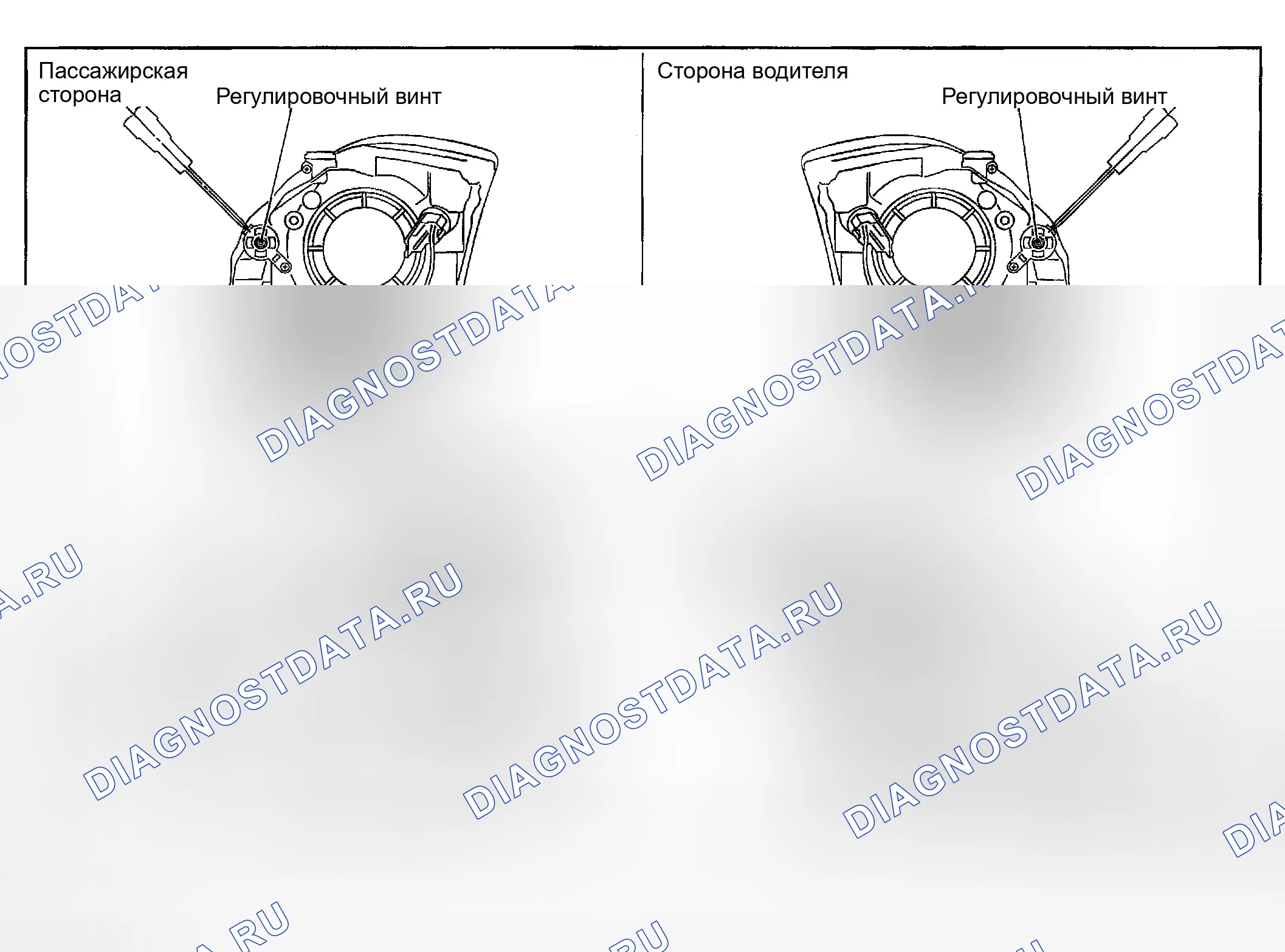 Рис. 213: Регулировка прицеливания. Infiniti G35 III