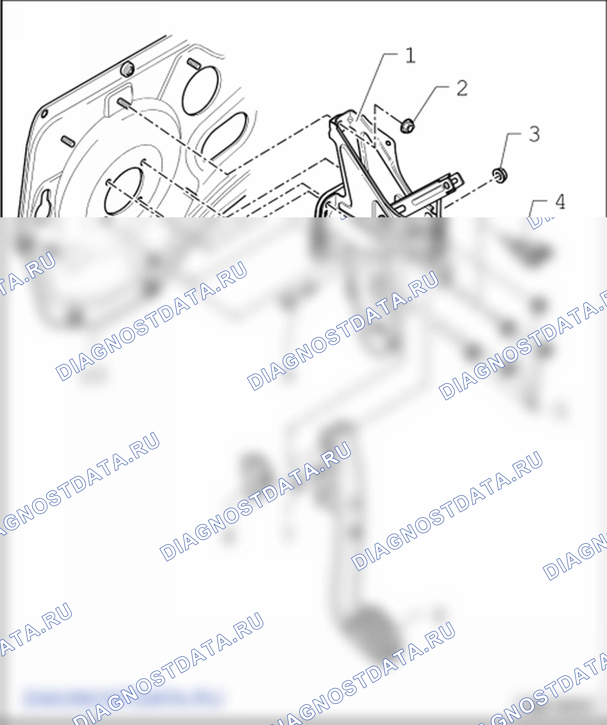 Детали и узлы педали тормоза. Volkswagen Transporter T5