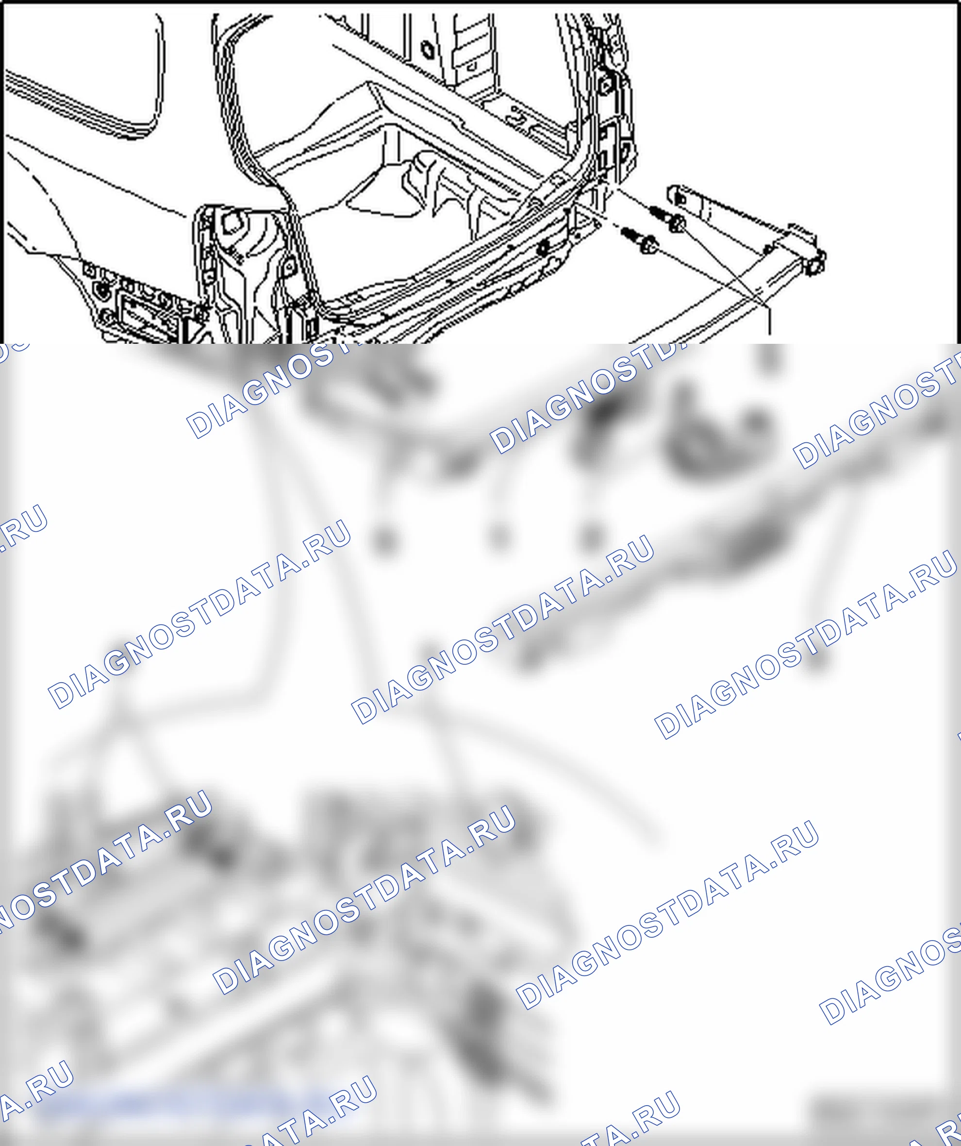 Облицовка заднего бампера - Variant. Volkswagen Passat B6
