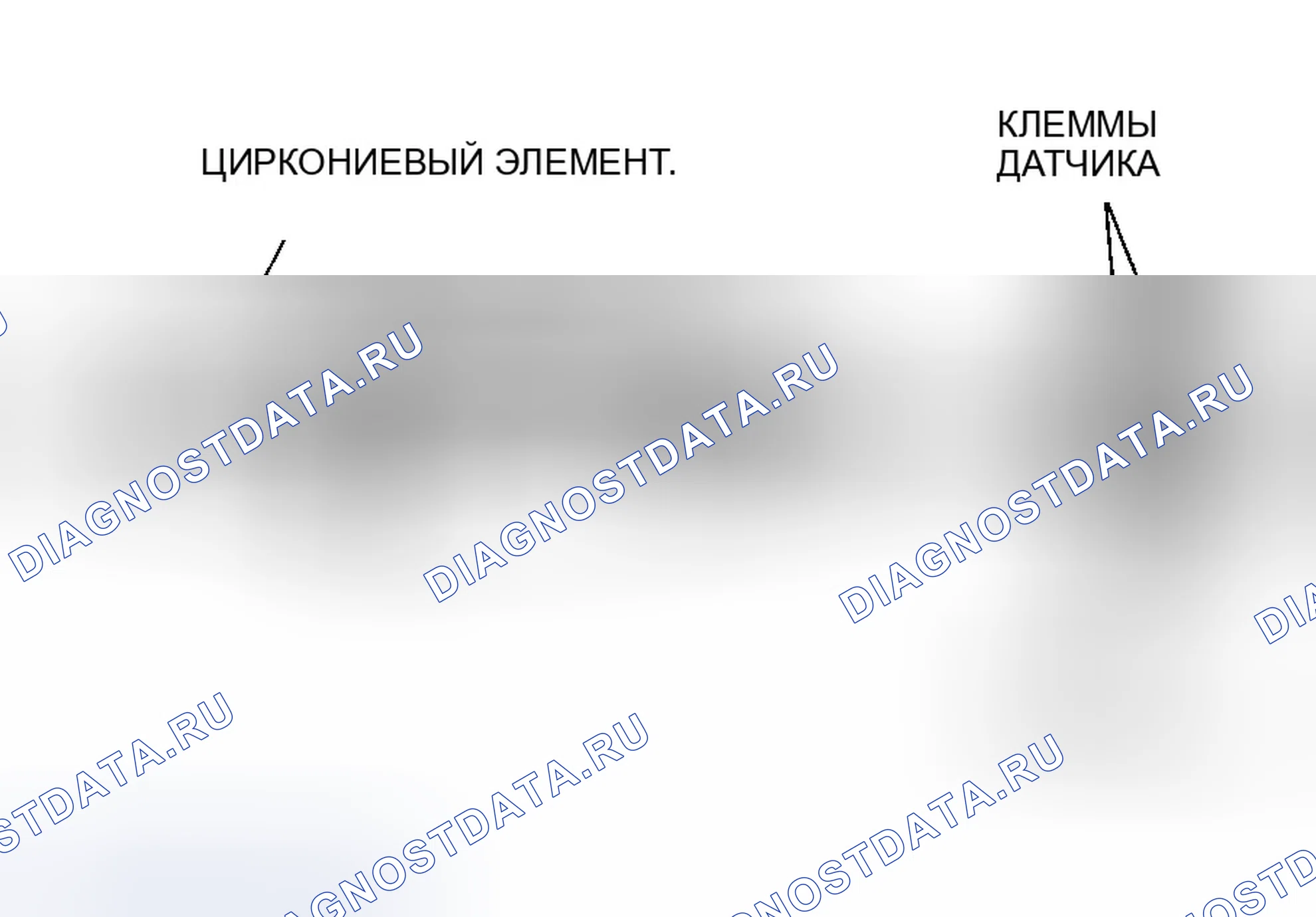 Рис. 27: Датчик соотношения компонентов топливно-воздушной смеси (A/F). Honda Element YH2