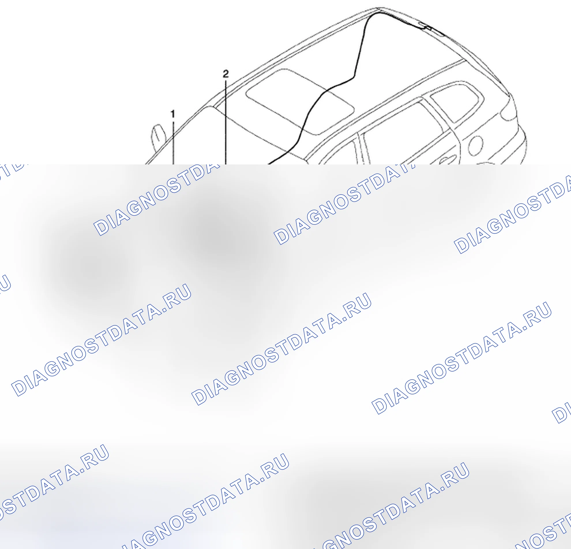Рис. 90: РАСПОЛОЖЕНИЕ КОМПОНЕНТОВ. Hyundai Santa Fe II