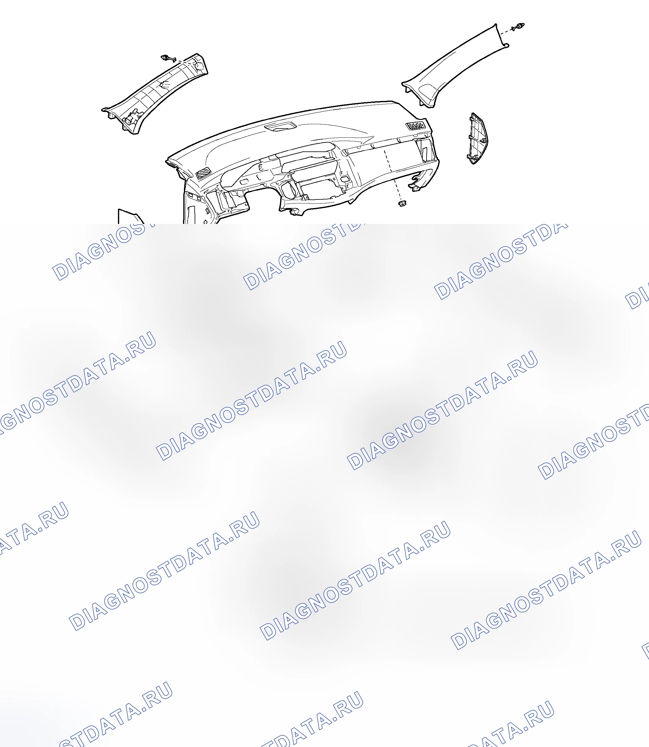 Рис. 7: КОМПОНЕНТЫ. Toyota Avalon XX30