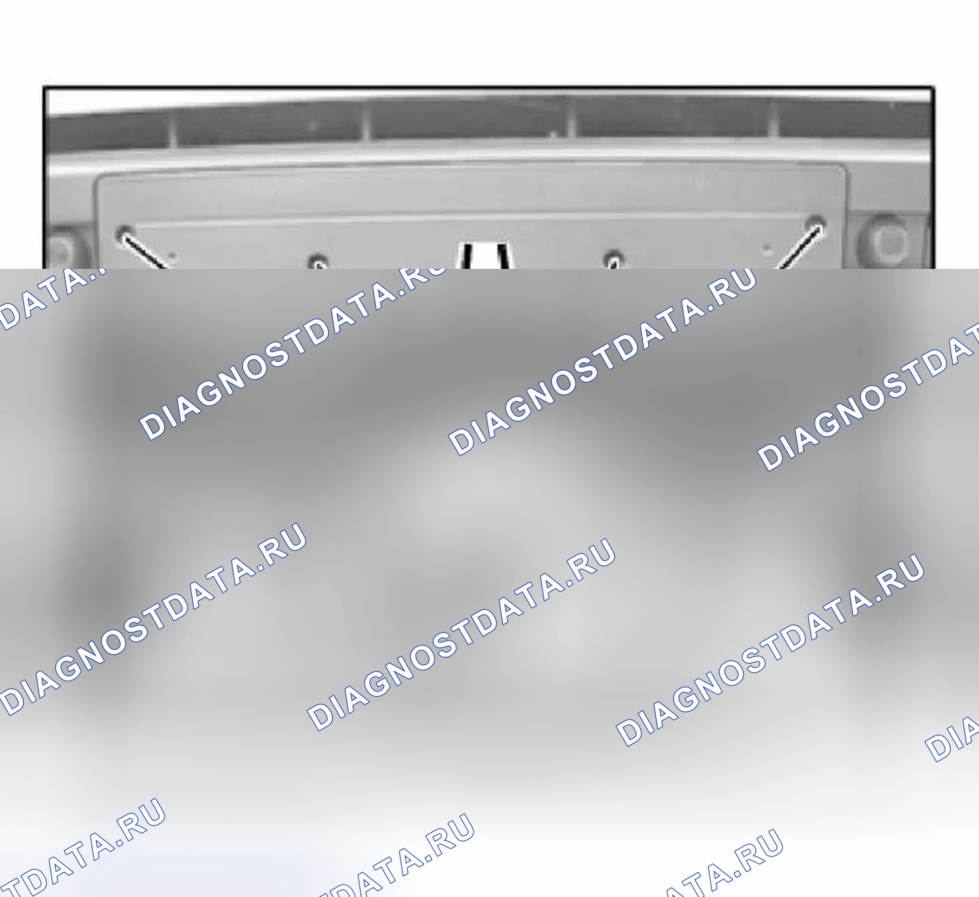 Рис. 158: 51 11 158 Замена опорной плиты для номерного знака. BMW X5 E53