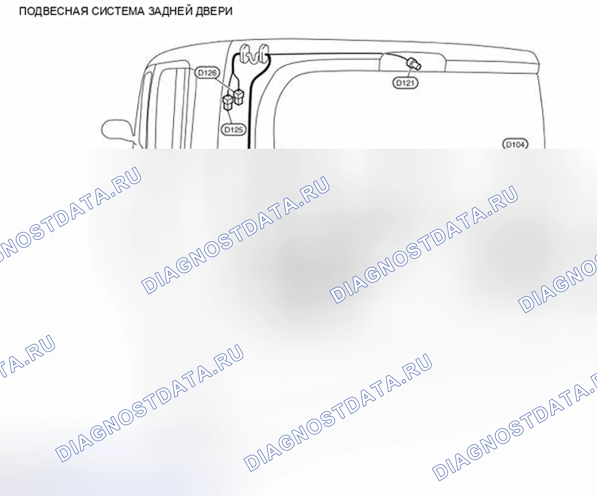 Рис. 37: ЖГУТ ЗАДНЕЙ ДВЕРИ. Nissan Cube III