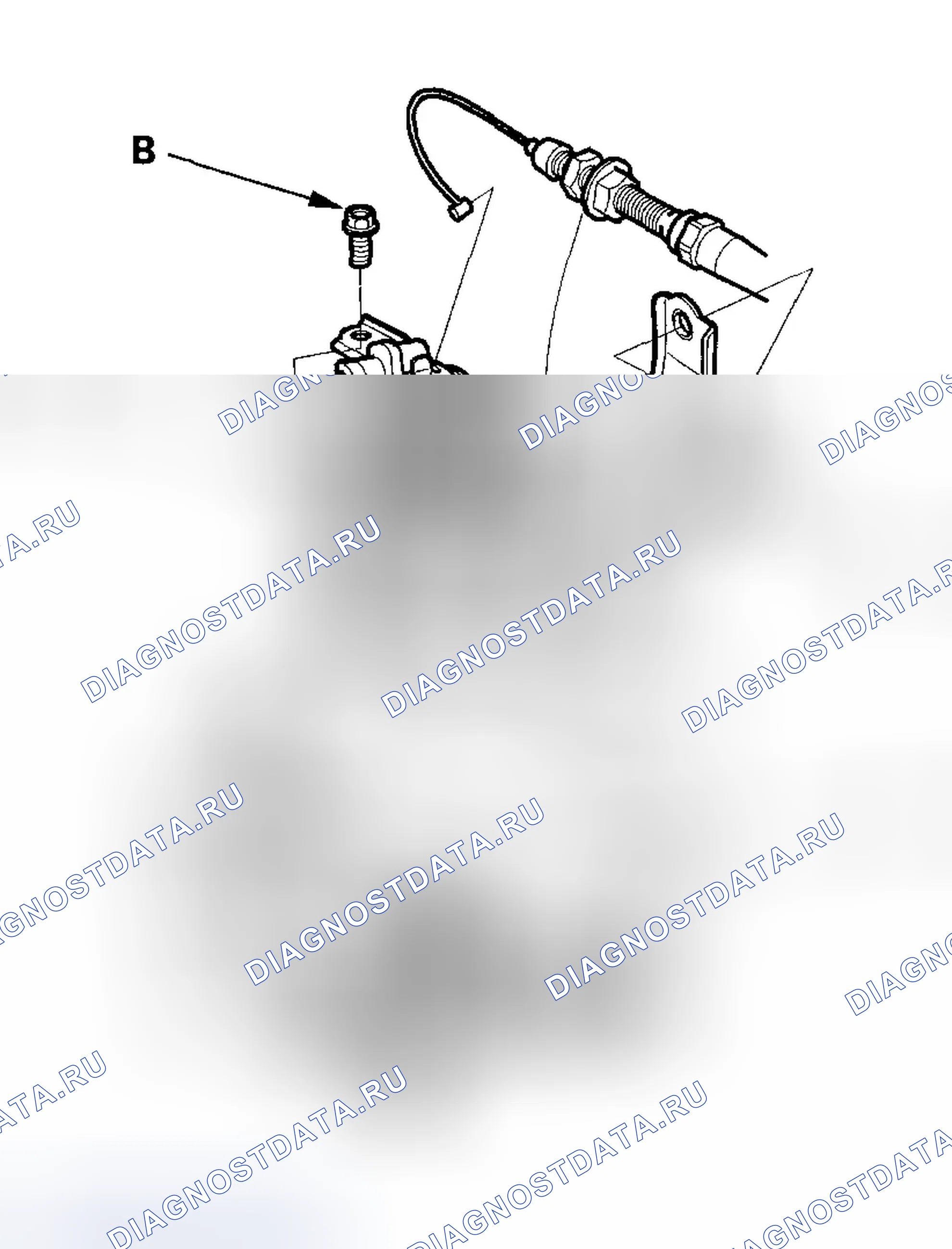 Рис. 2: Замена датчика APP. Honda Ridgeline I