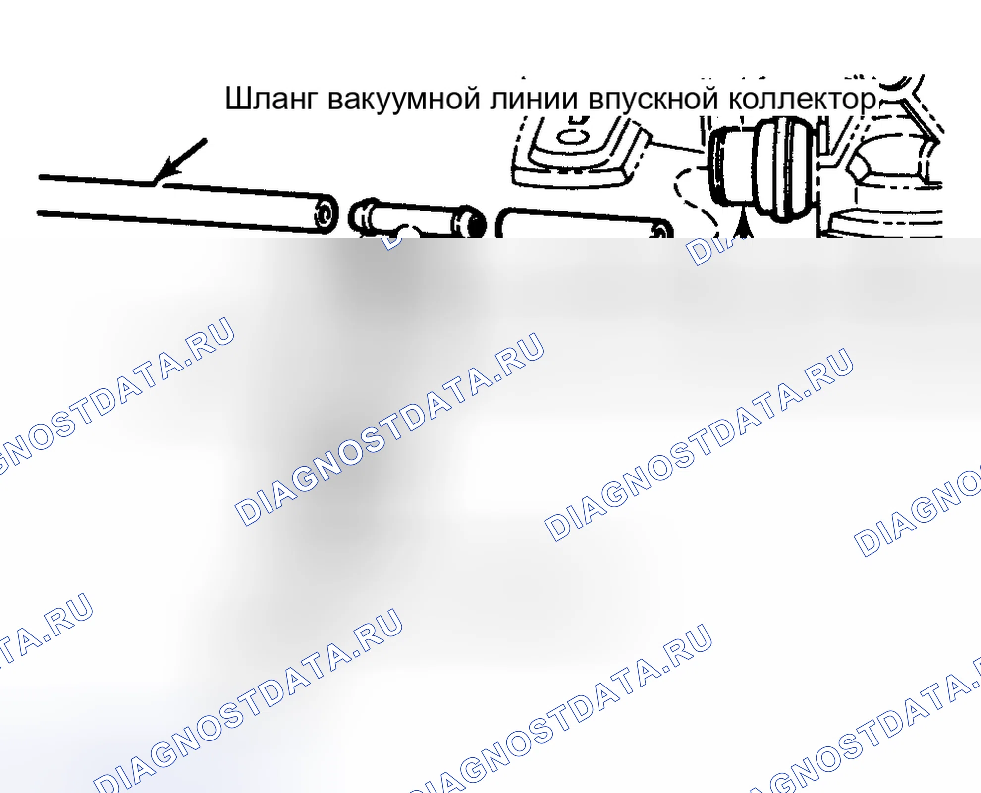 Рис. 78: Вакуумный метод двигателя. Ford Mustang III рестайлинг
