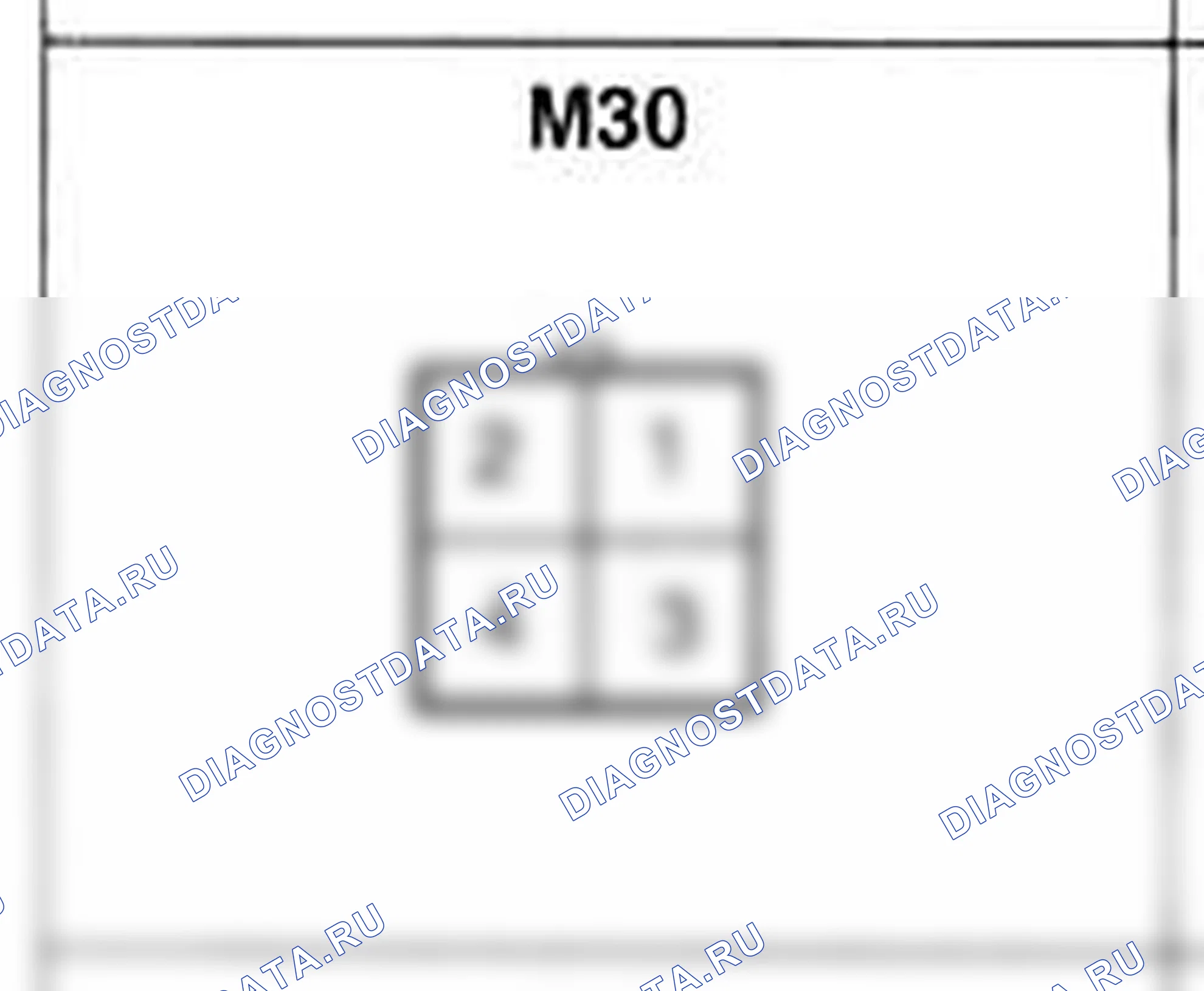 Распиновка разъёма M30 — основного жгута. Hyundai Atos MX