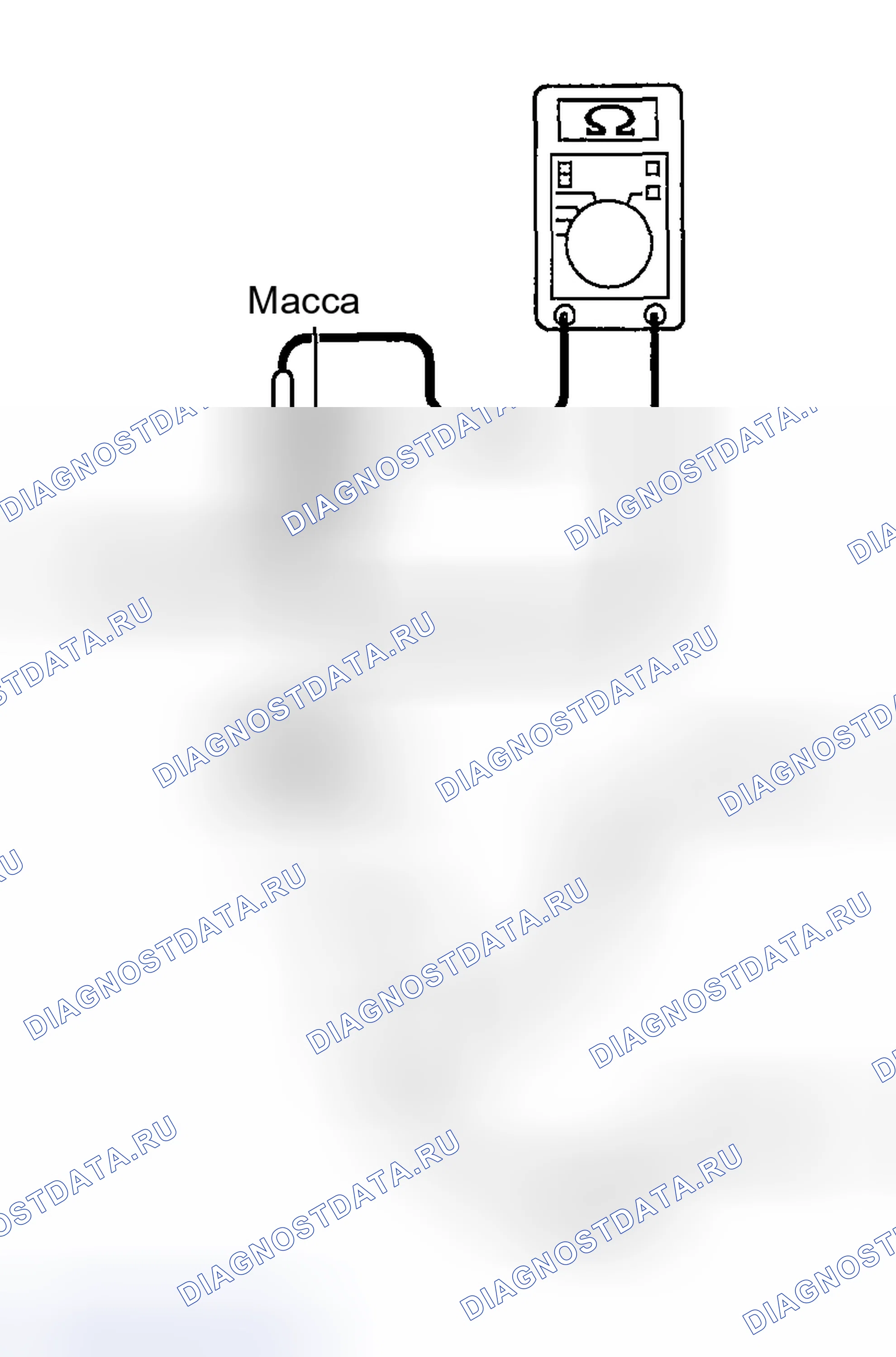 Рис. 153: Сопротивление датчика уровня топлива. Mazda MX-30 I