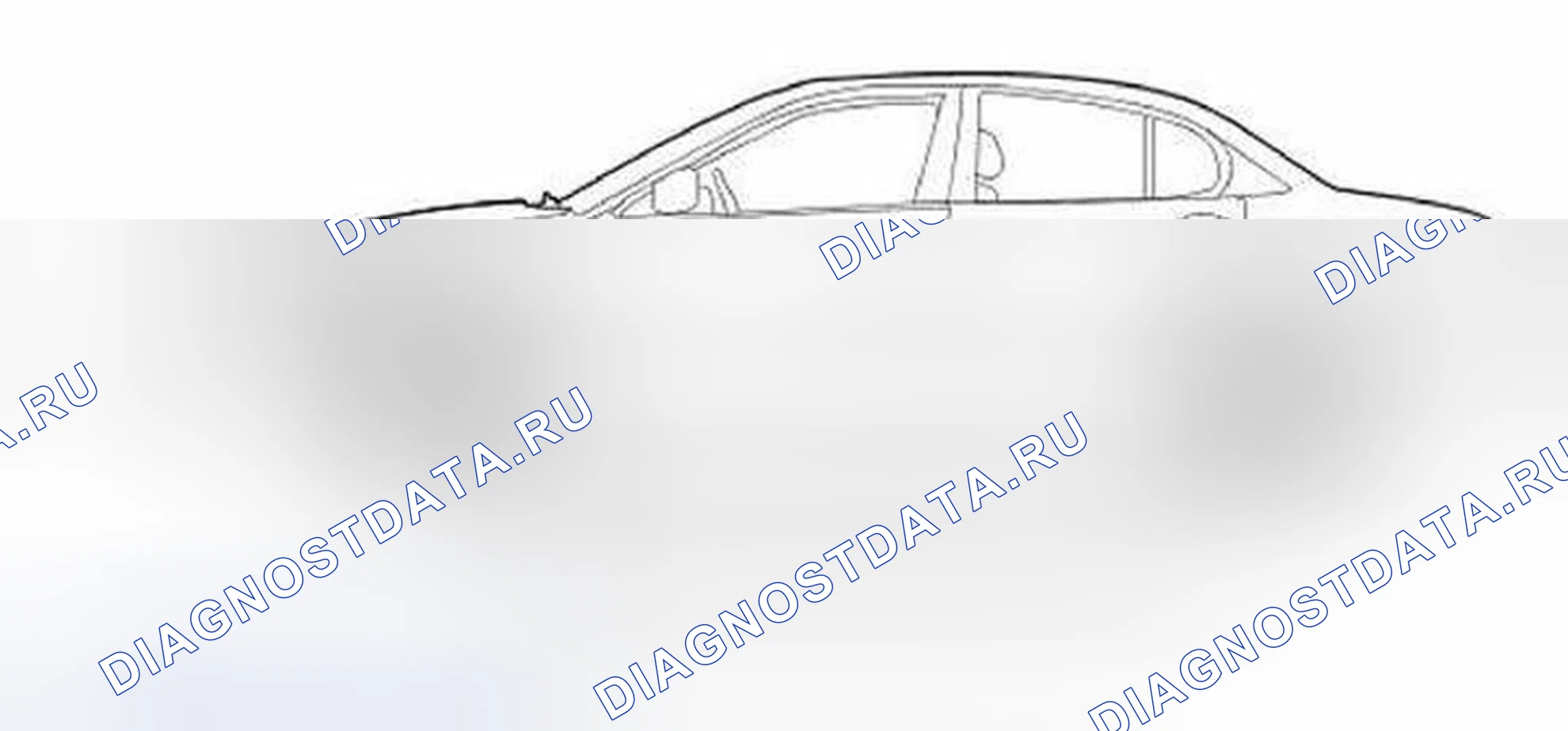 Рис. 8: Измерение высоты передней езды. Jaguar X-type I