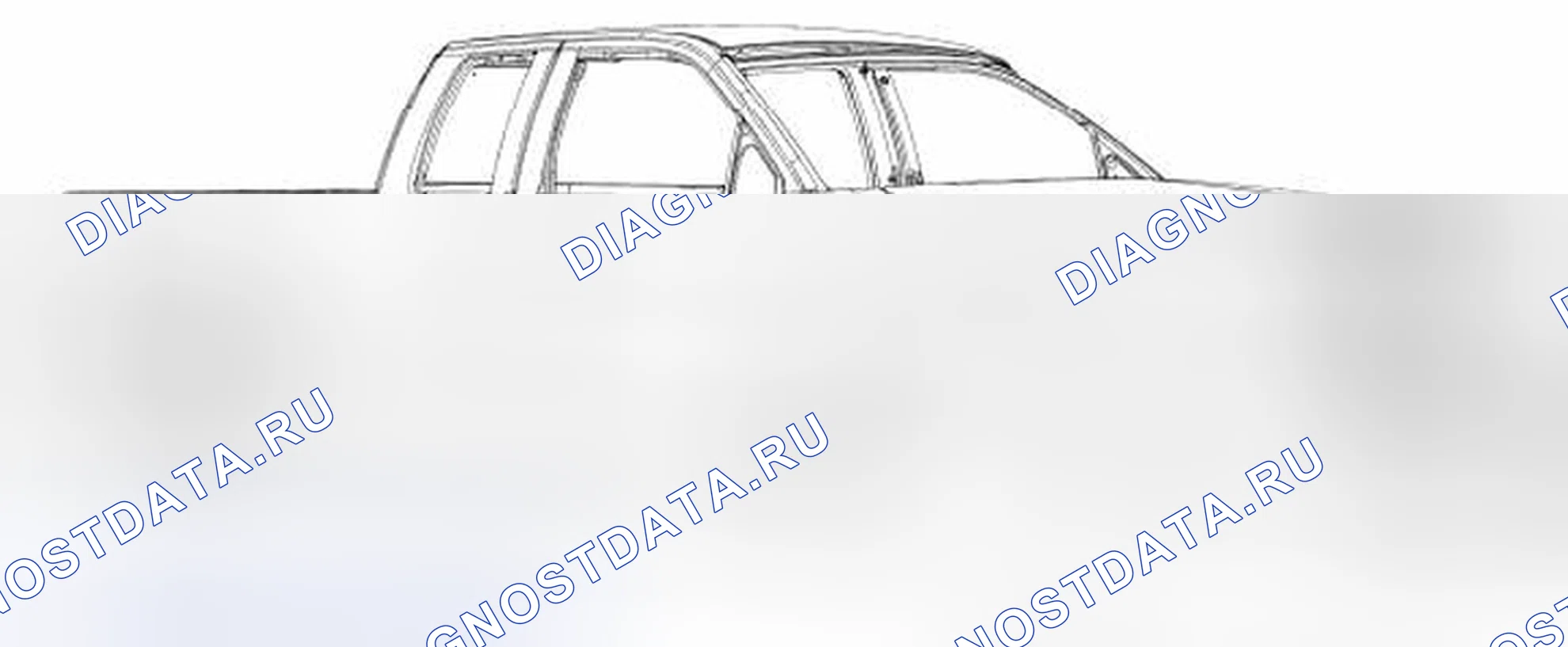 Рис. 129: Наружные пластиковые компоненты - окрашенные. Ford Pickup F250 Super Duty II