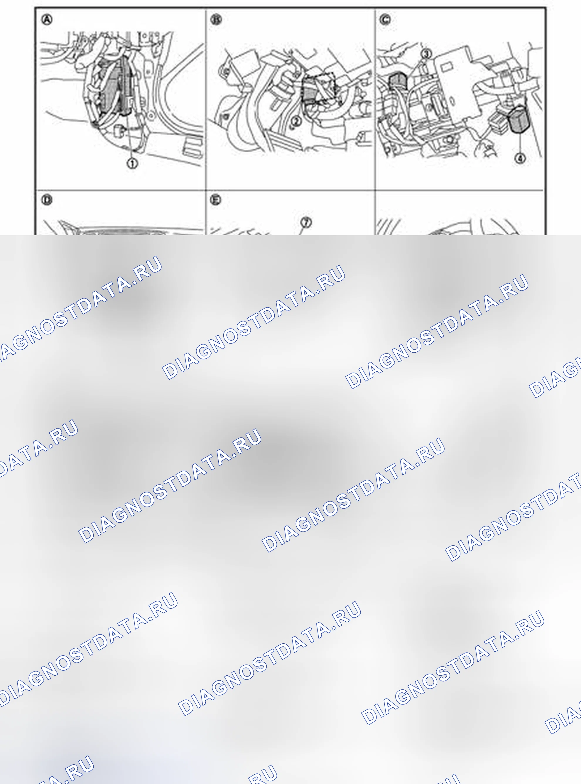 Рис. 18: РУЧНАЯ ФУНКЦИЯ: Расположение компонентов. Infiniti EX37 I