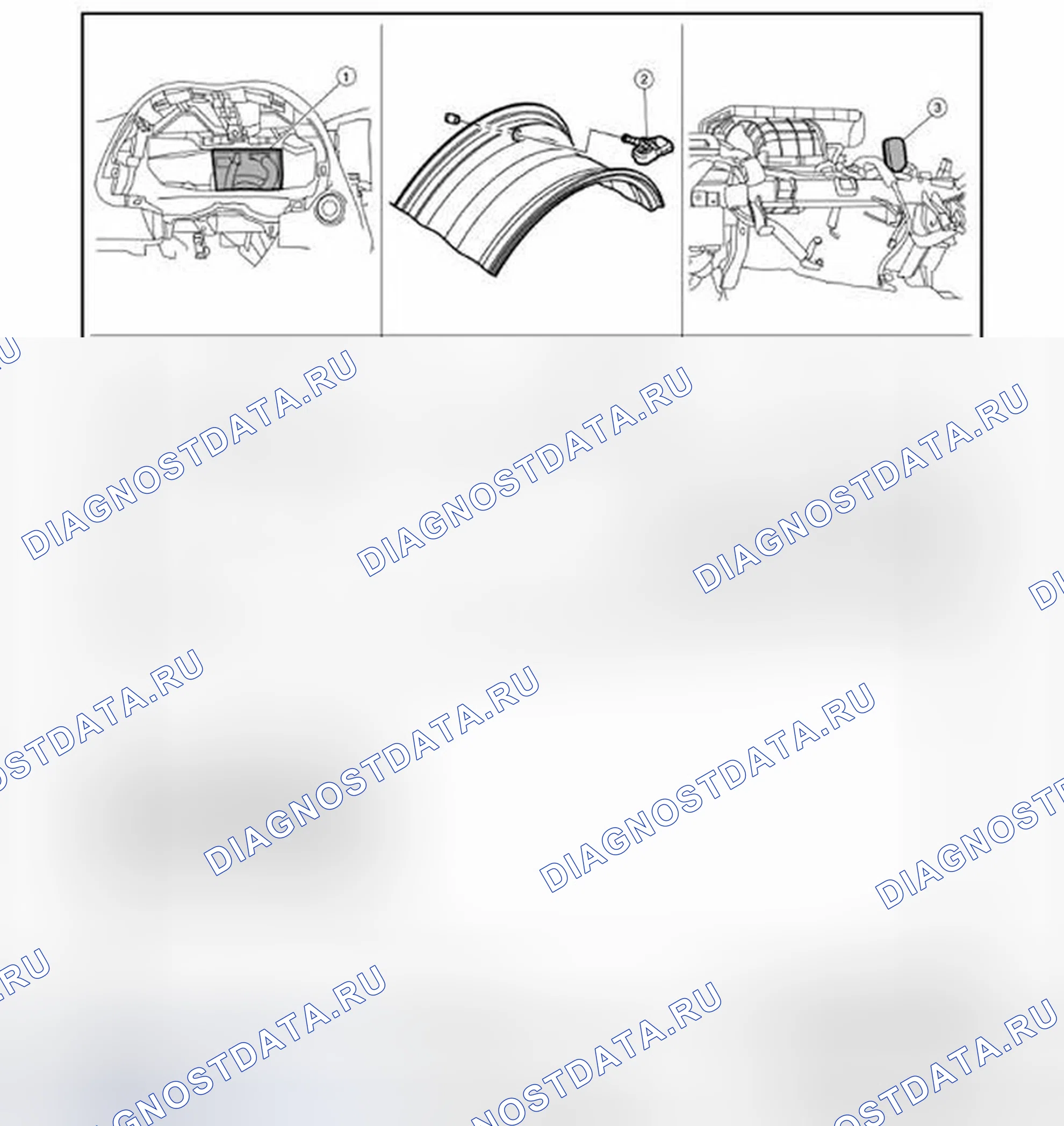 Рис. 17: Расположение компонентов. Infiniti QX60 I