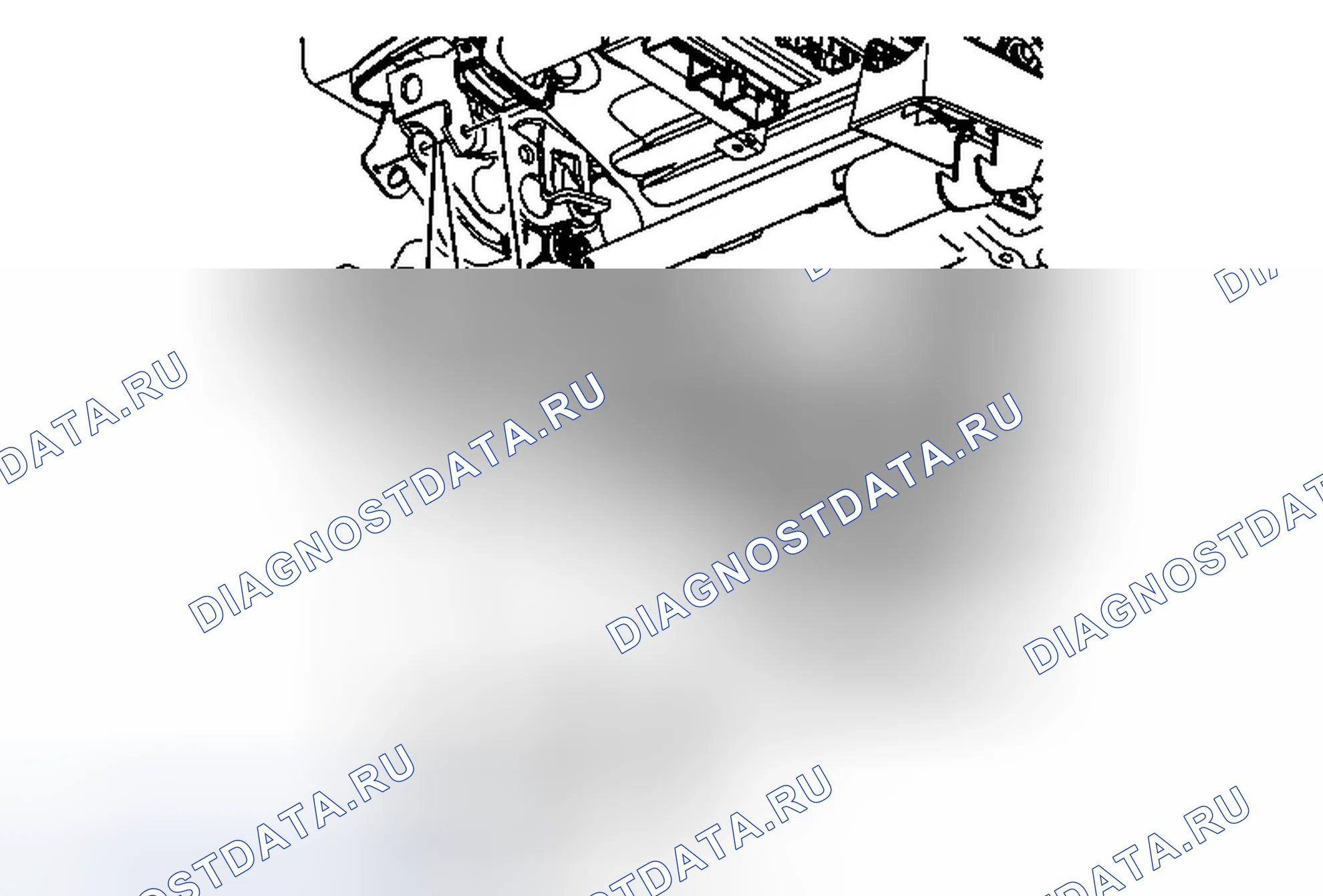 Рис. 49: Замена привода регулятора наклона переднего сиденья. Chevrolet Equinox II