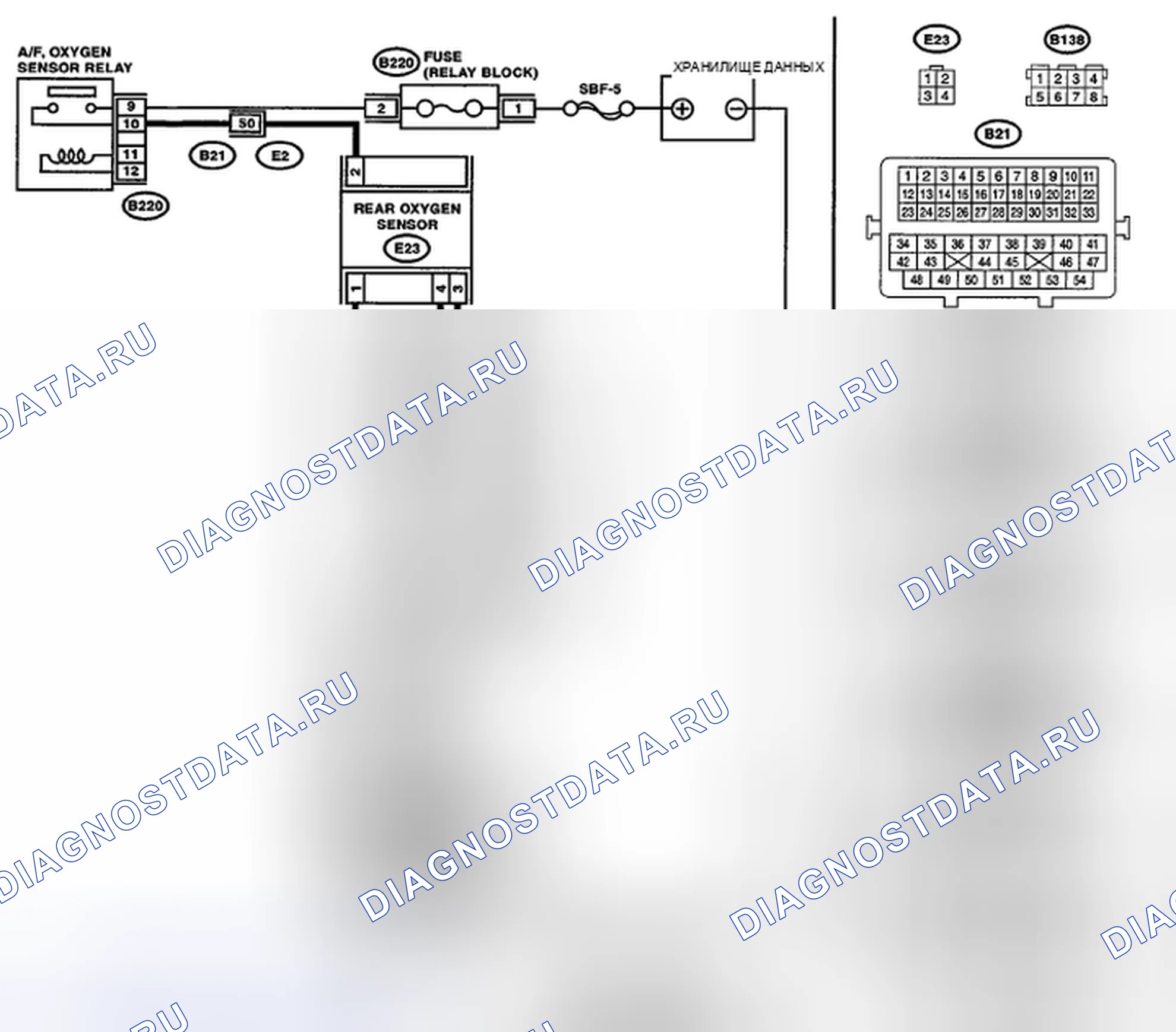 Рис. 65: электросхема. Subaru Impreza WRX GH