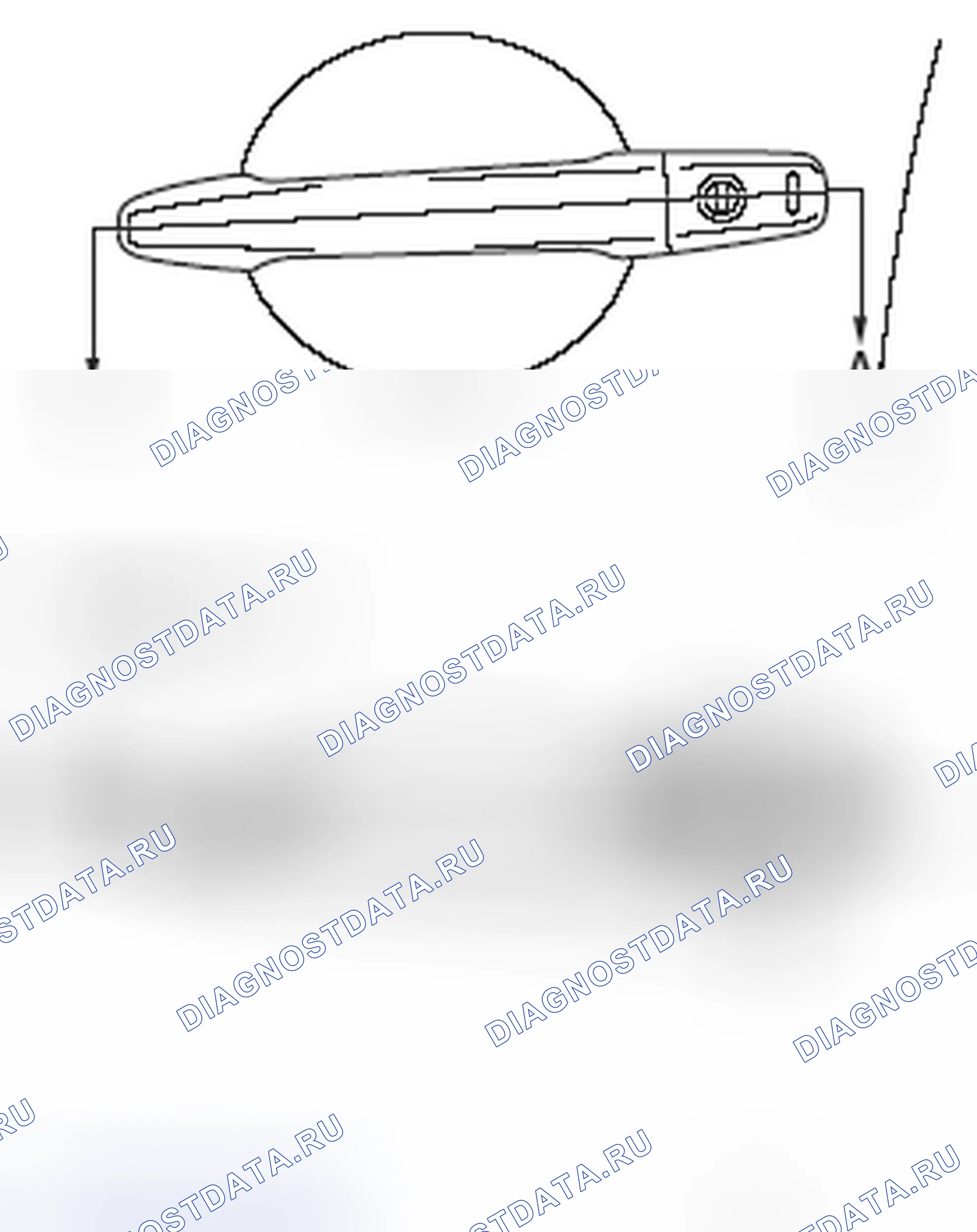 Рис. 226: ПРОВЕРКА ЛЮФТА НАРУЖНОЙ РУЧКИ ДВЕРЦЫ. Honda Domani MB