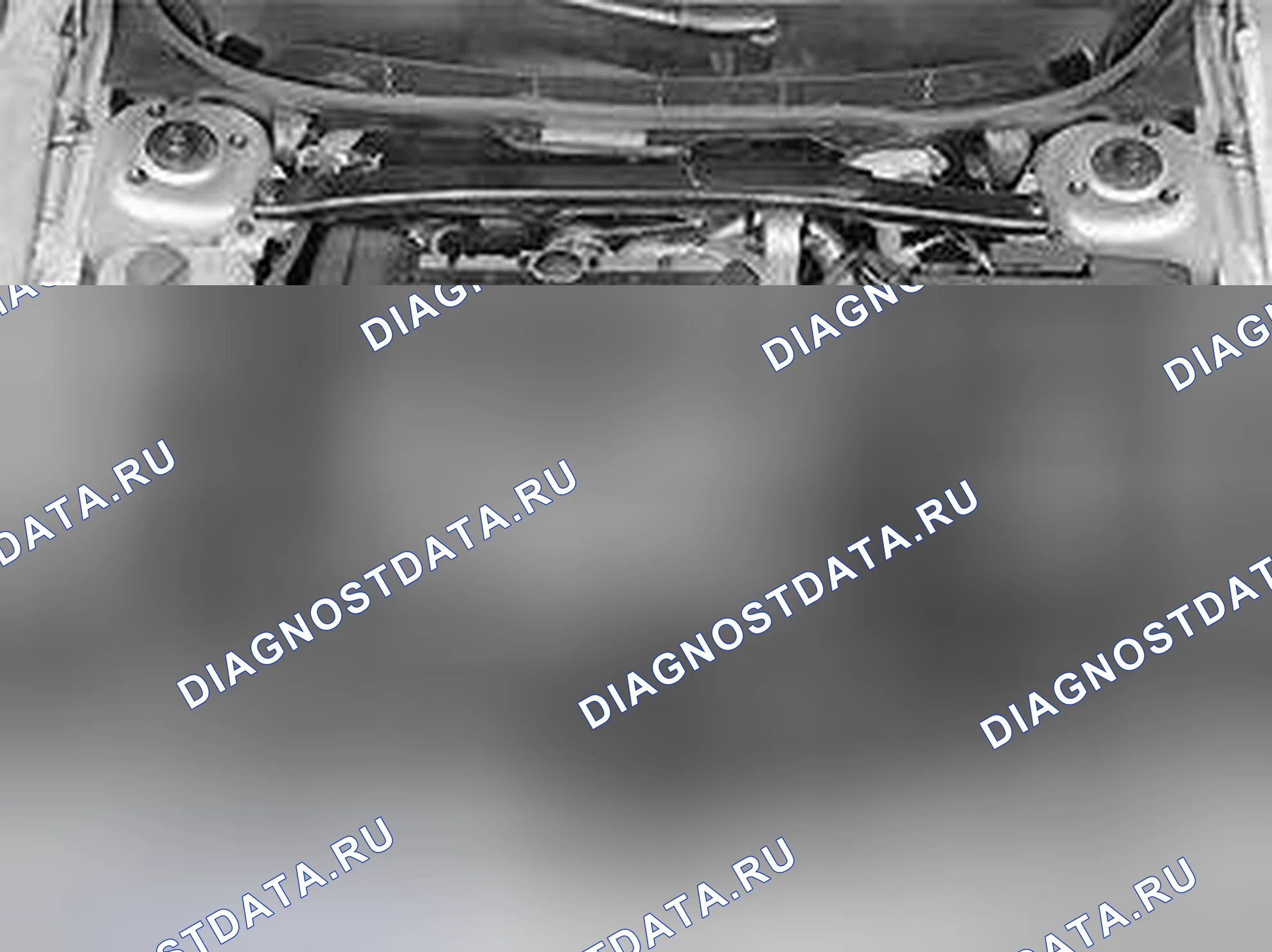 Рис. 194: Установка трубы распределения топлива и воздуха. Volvo V70 II