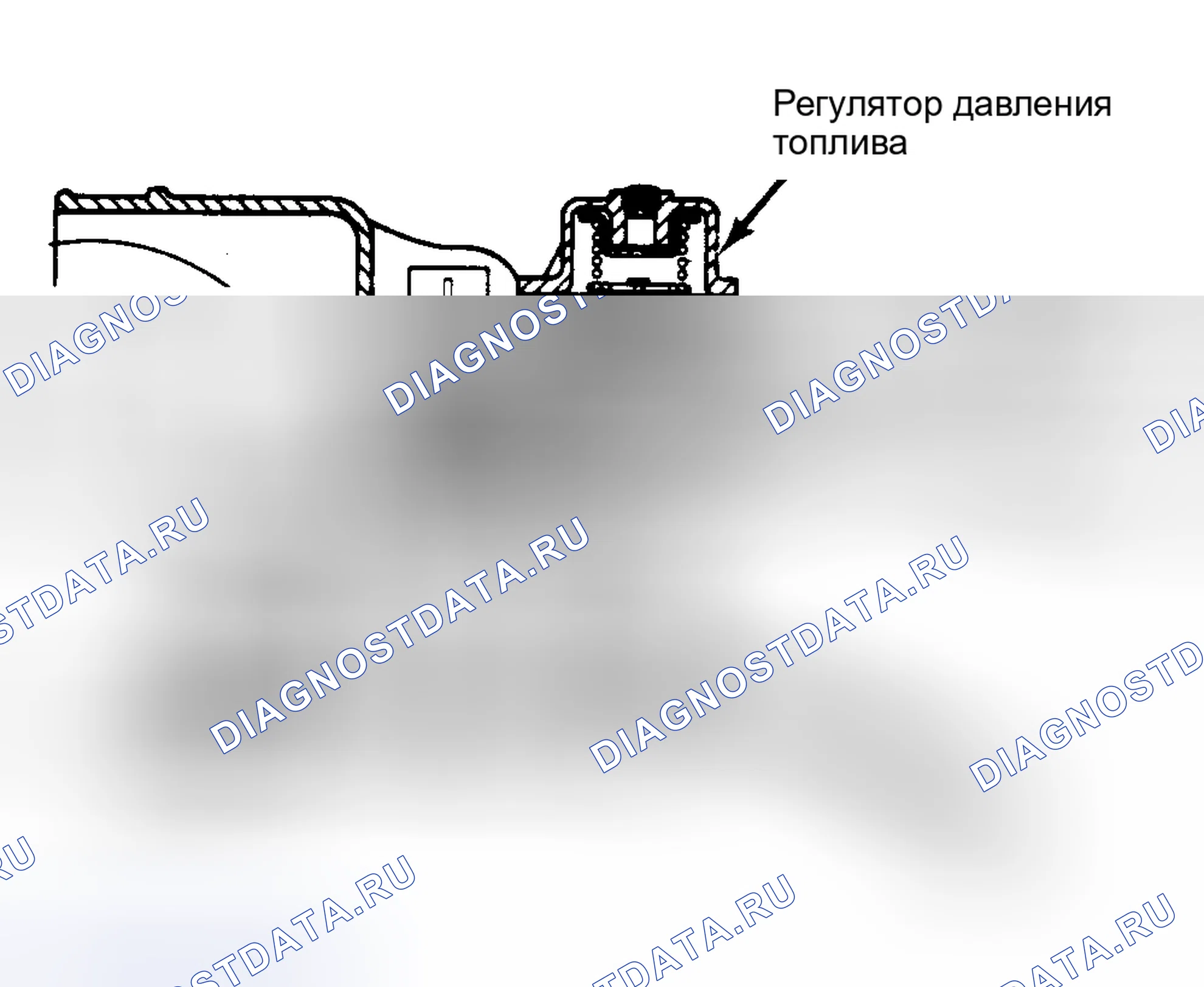 Рис. 2: Топливозарядная сборка CFI низкого давления. Mercury Topaz I