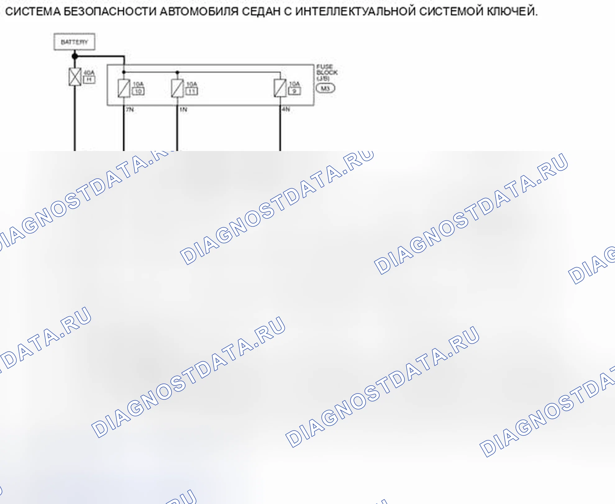 Рис. 578: электросхема - седан с интеллектуальной системой ключей. Nissan Altima L32 рестайлинг