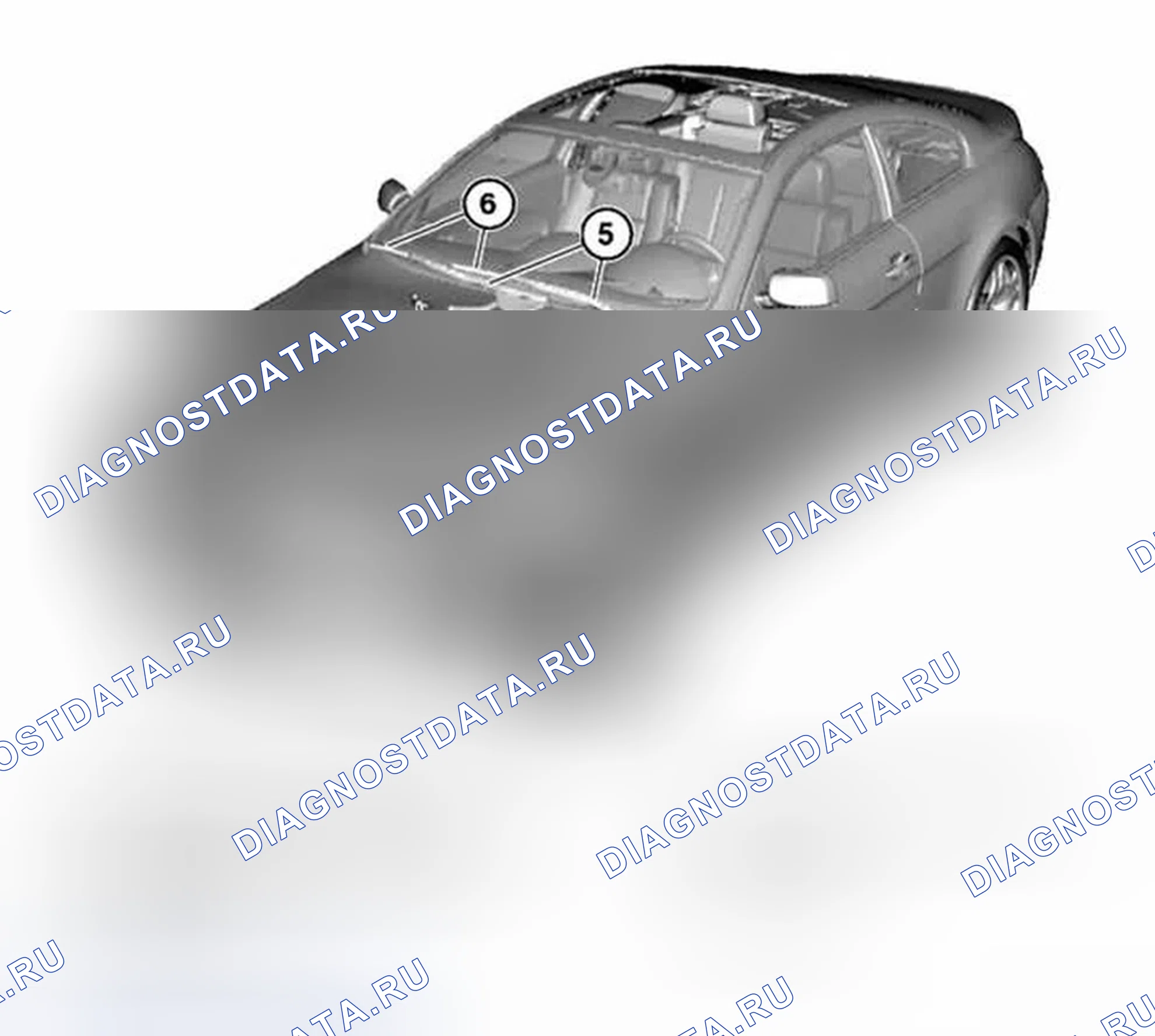 Рис. 243: 61 61... Обзор систем стеклоочистителей. BMW M6 E63/E64