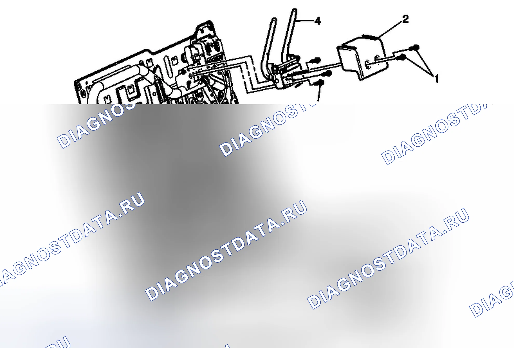 Рис. 92: Замена кронштейна подголовника заднего сиденья номер 2. Chevrolet Traverse I