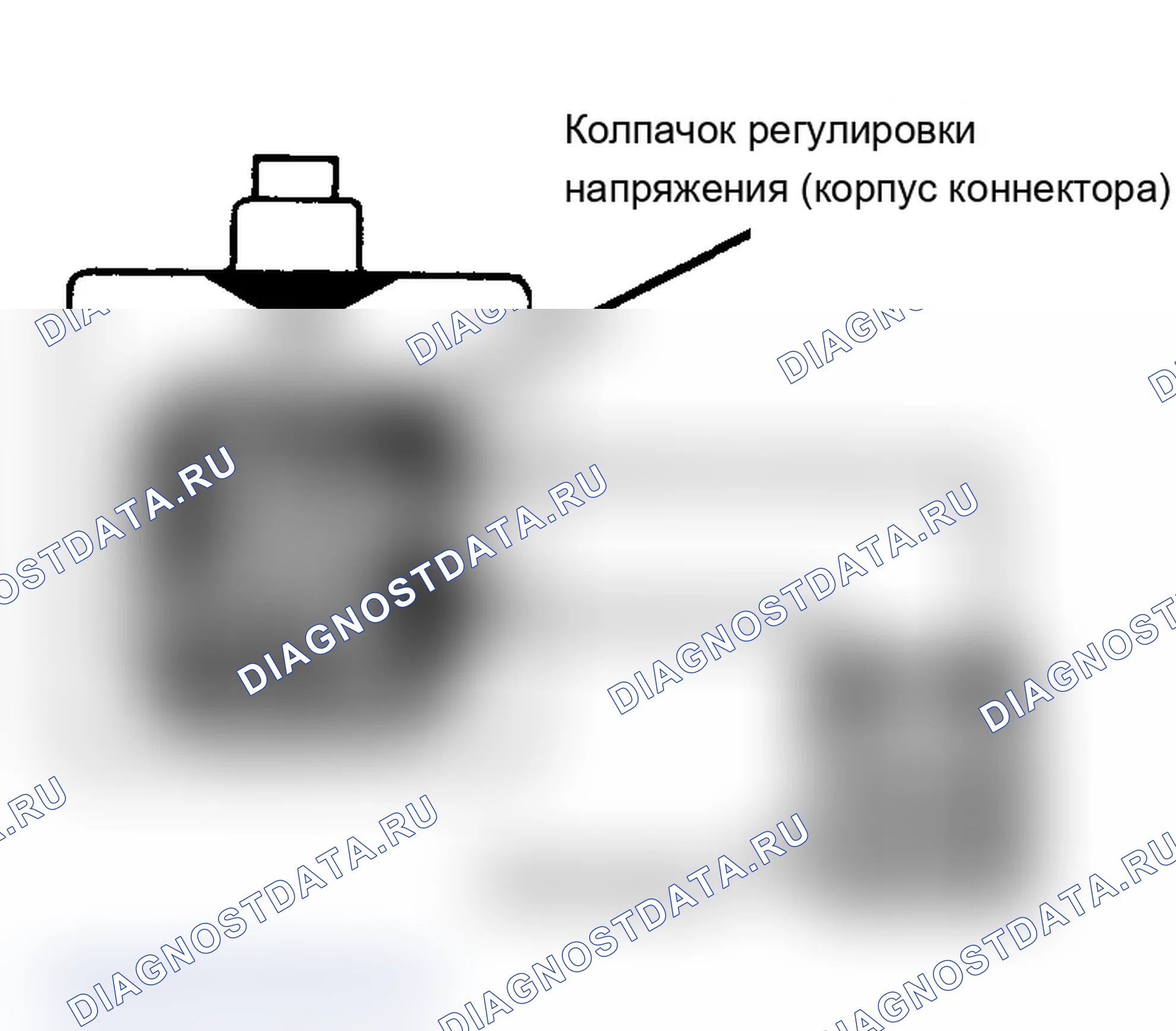 Рис. 13: Стендовые испытания колпачка регулировки напряжения Только для генератора переменного тока большой мощности.. Chevrolet Cavalier I