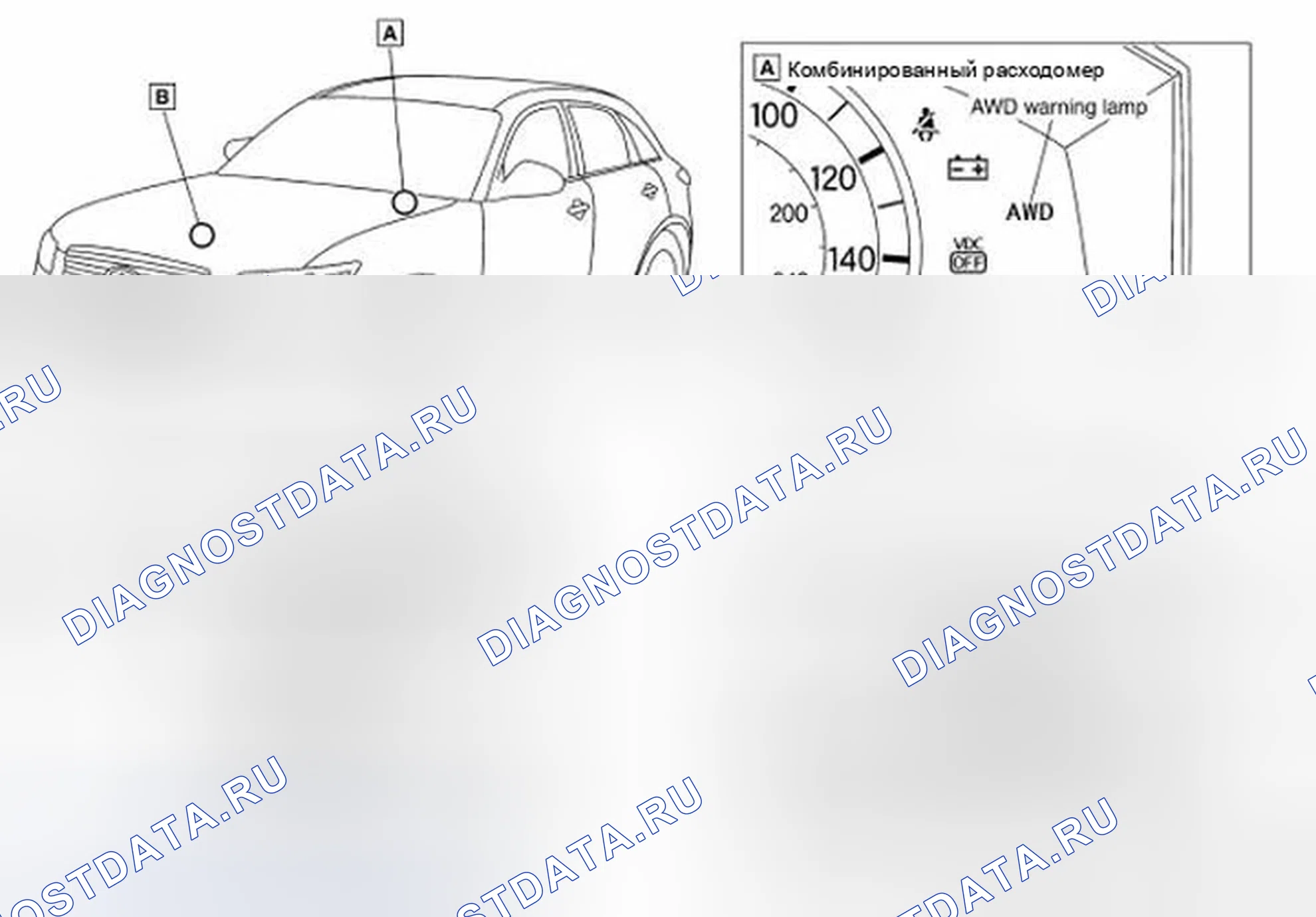 Рис. 5: Расположение электрических компонентов. Infiniti FX45 I рестайлинг