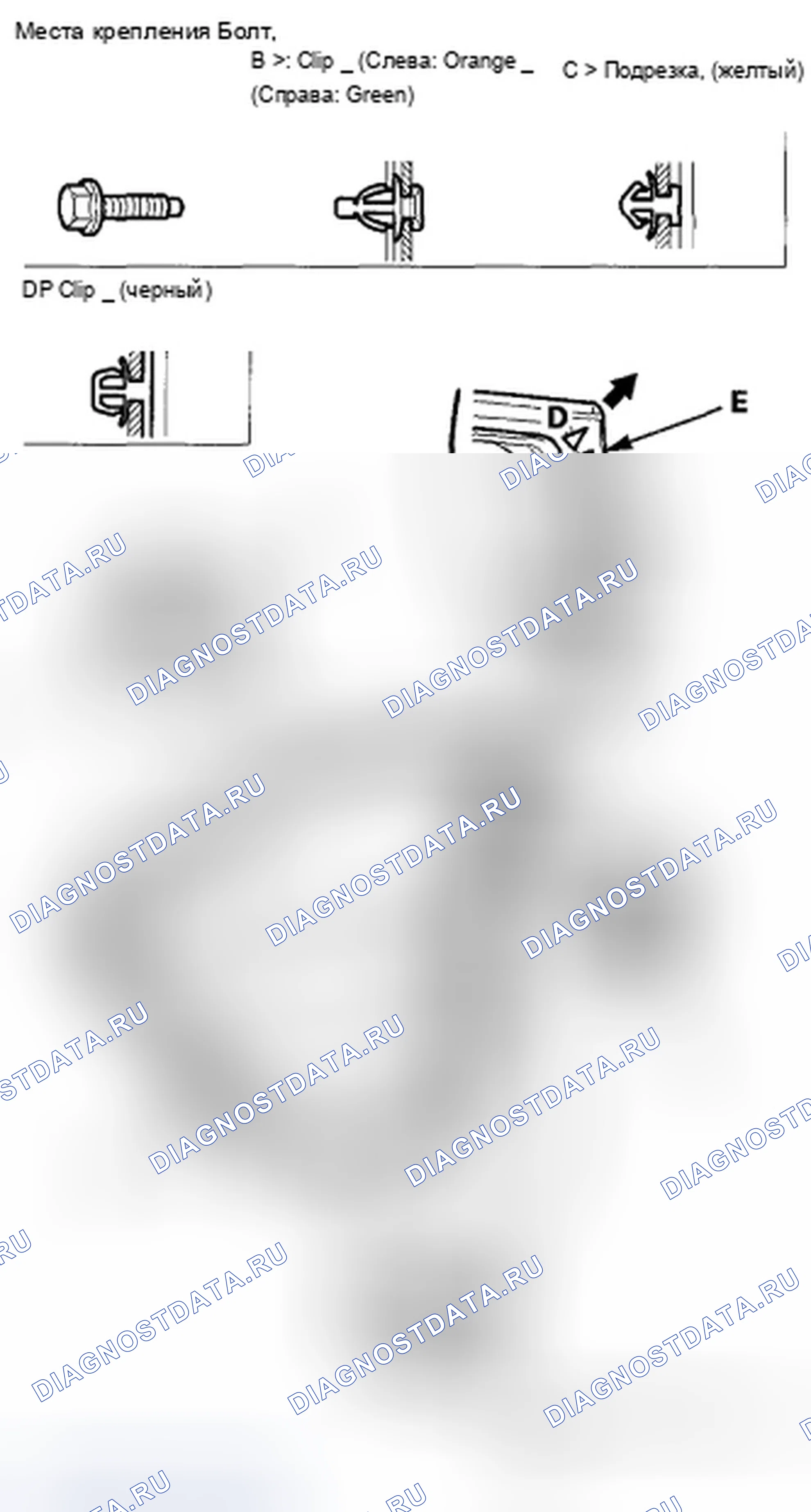Рис. 150: Замена Weatherstrip задней двери. Acura TSX II