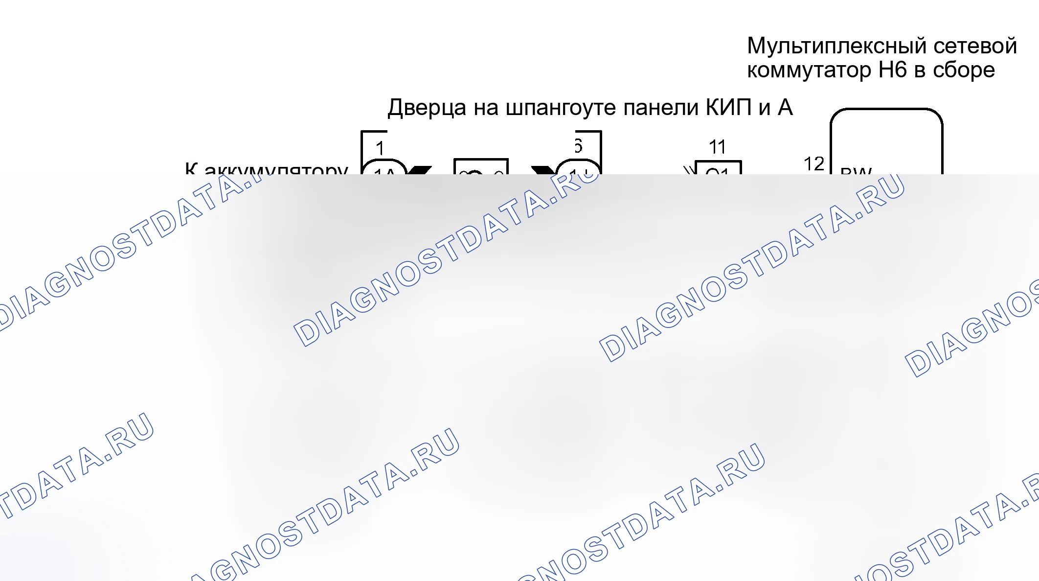 Рис. 5: электросхема. Toyota Avalon XX30