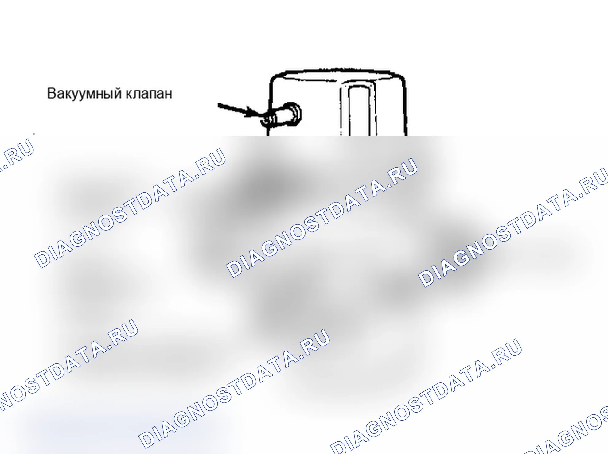 Рис. 22: Нормально открытый клапан (с вакуумным клапаном). Ford Club Wagon E150 