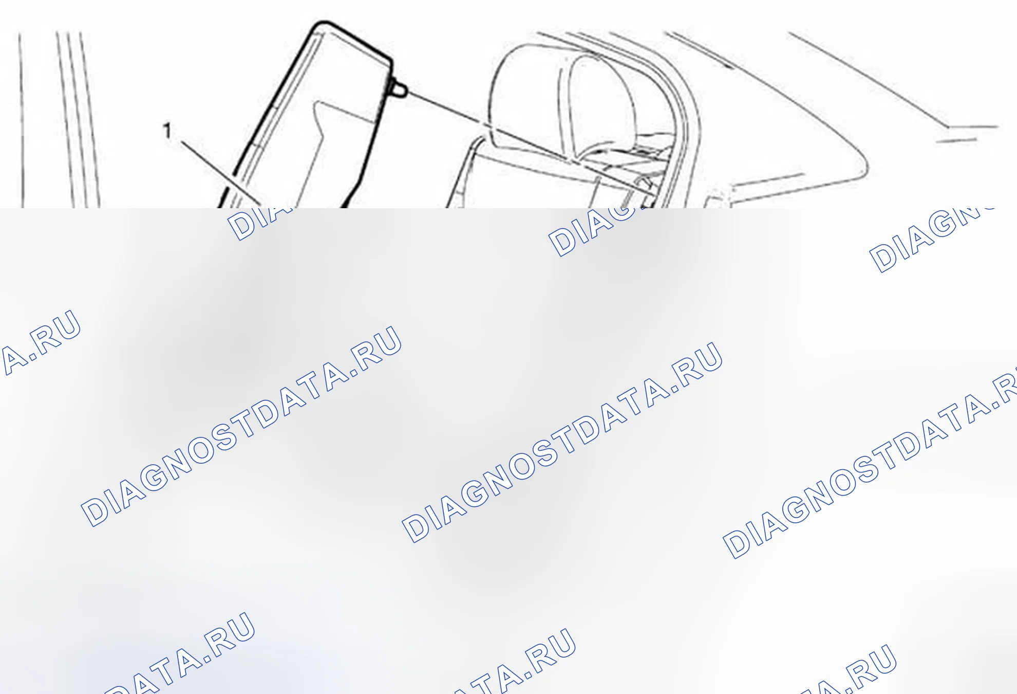 Рис. 18: Замена шкворня спинки заднего сиденья. Chevrolet Sonic I