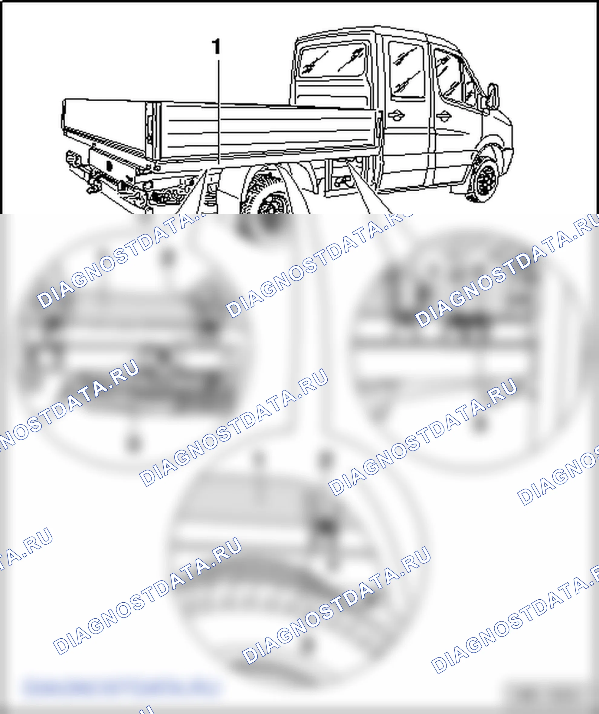Бортовая грузовая платформа. Volkswagen Crafter I