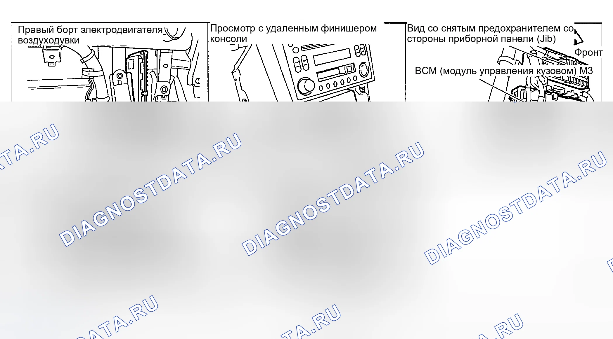 Рис. 266: Расположение компонентов и соединителей кабельных трасс. Nissan 350Z I