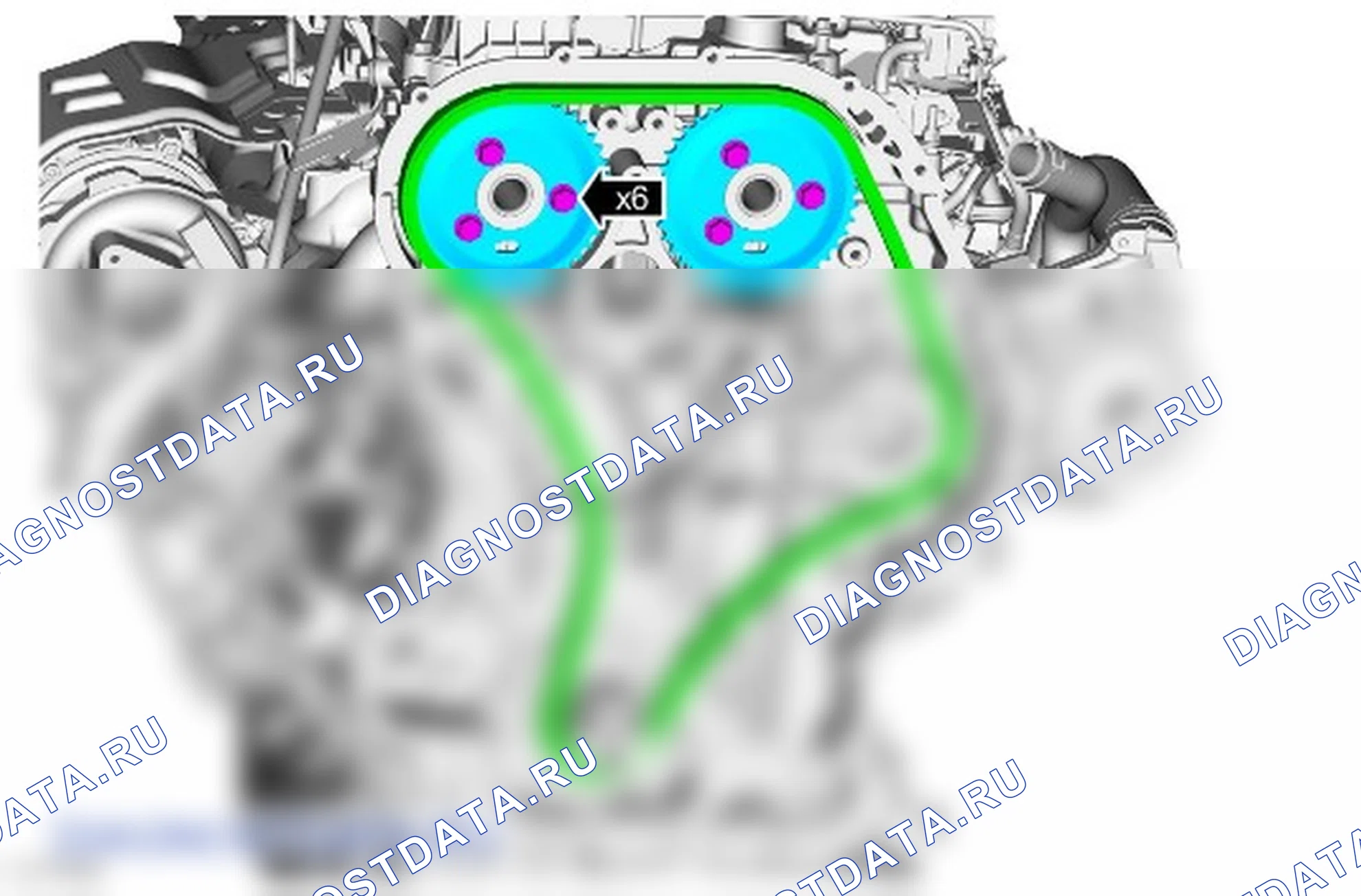 Как снять и установить цепь газораспределительного механизма. Ford Ranger T6