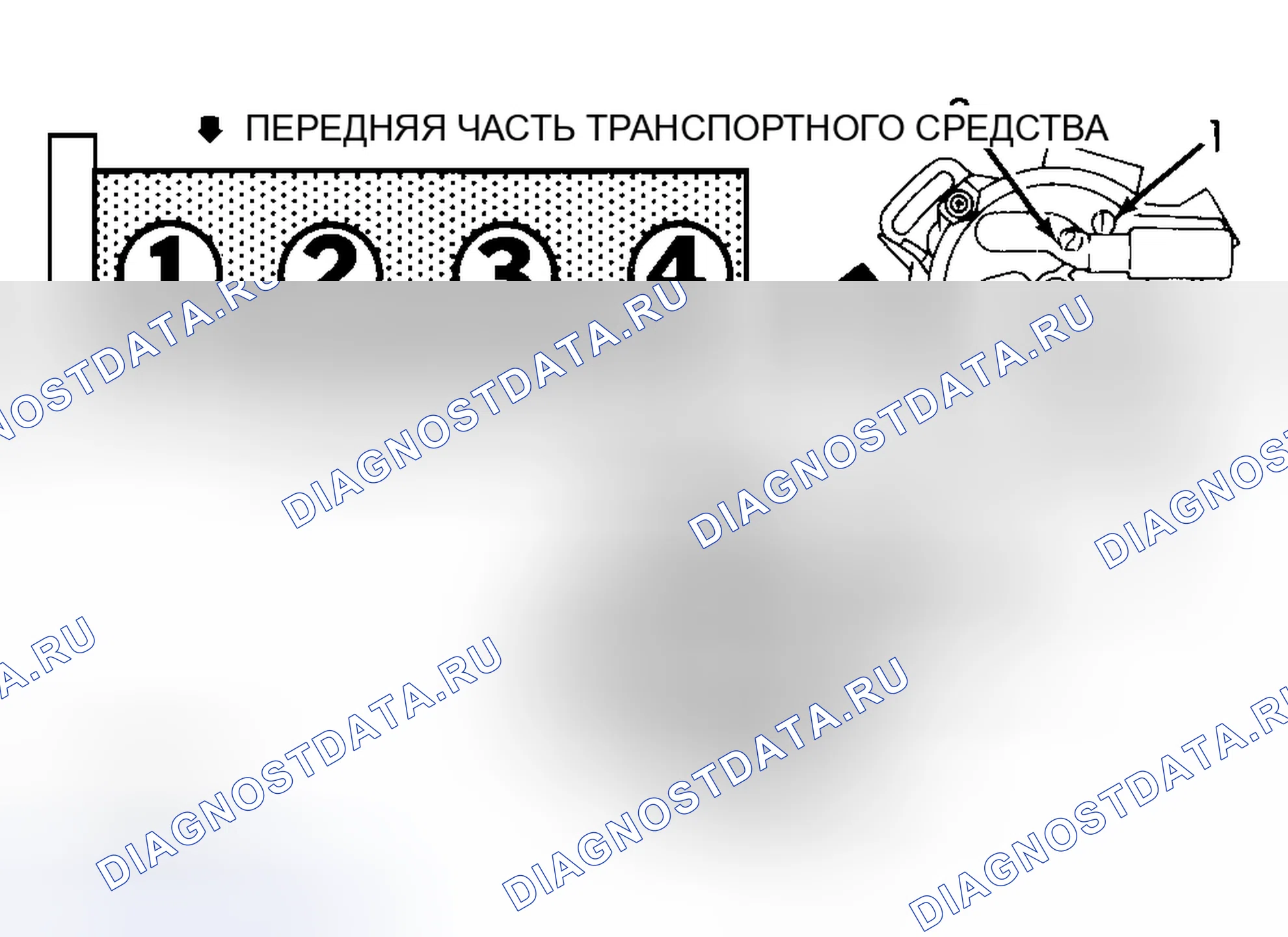 Рис. 1: порядок работы цилиндров и вращение распределителя (2.0L). Mazda MX-6 I