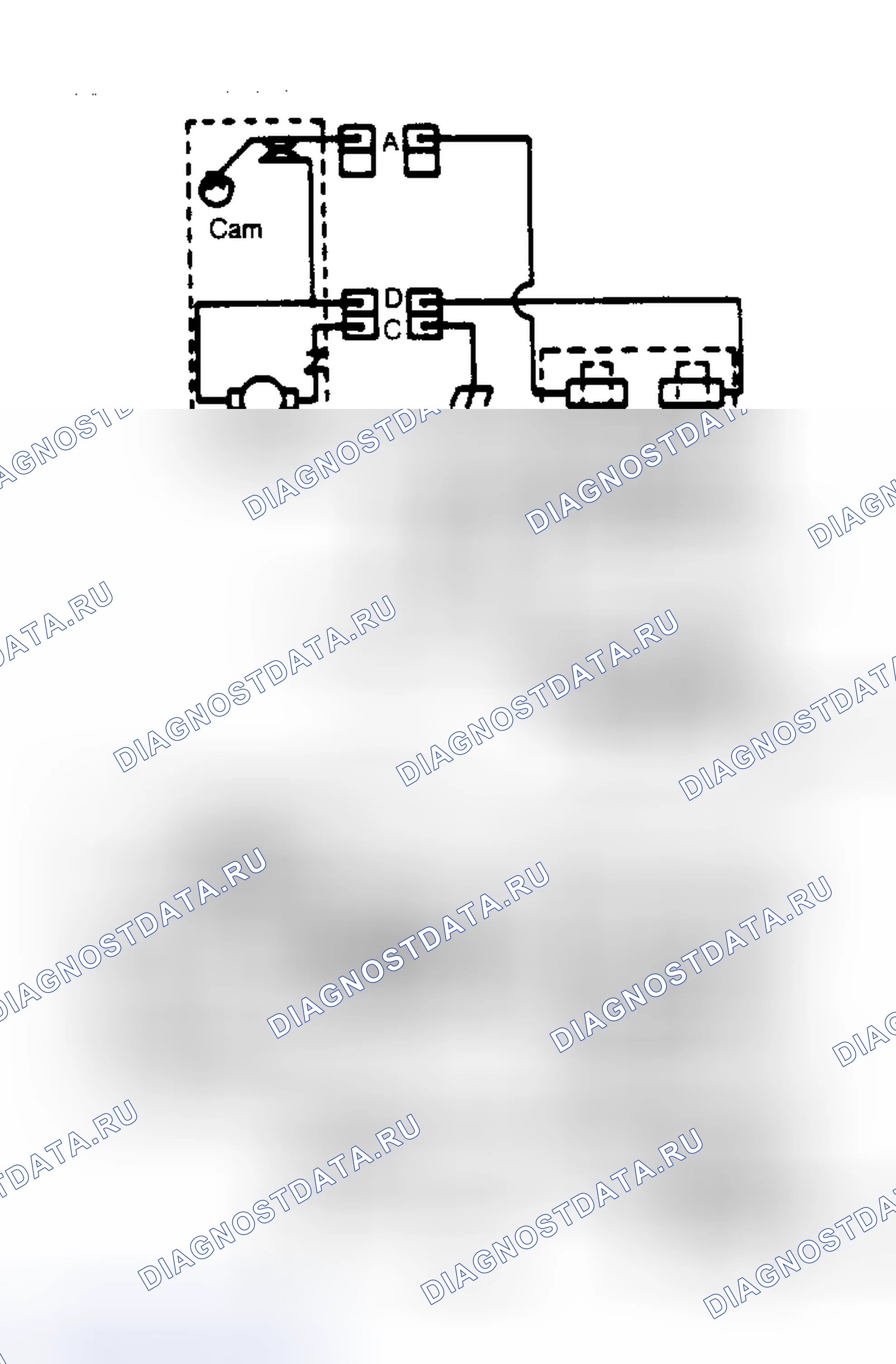 Рис. 5: Принципиальная схема системы стеклоочистителя/омывателя. Chevrolet Camaro III рестайлинг