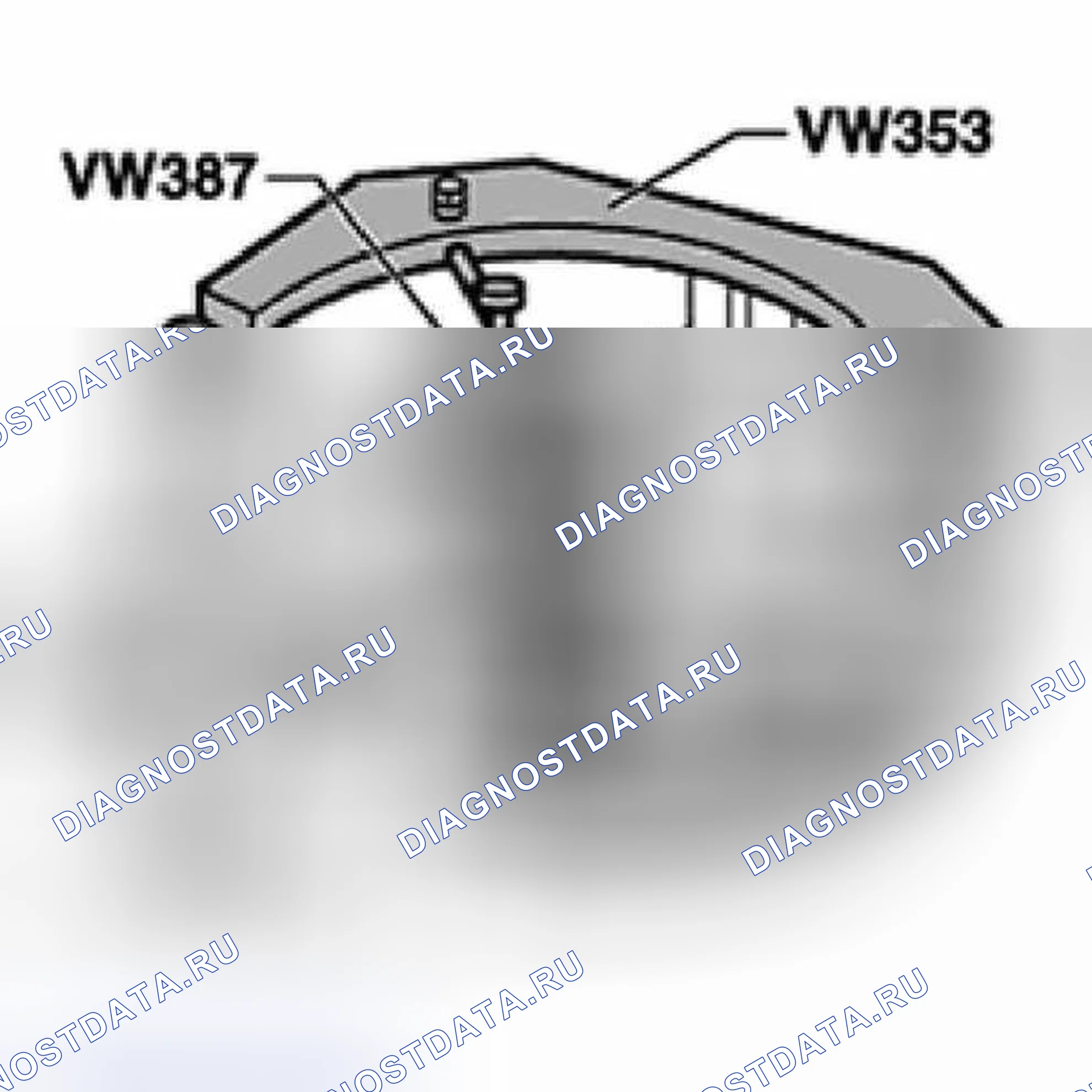 Рис. 141: Проверка измерений. Volkswagen Golf Mk4
