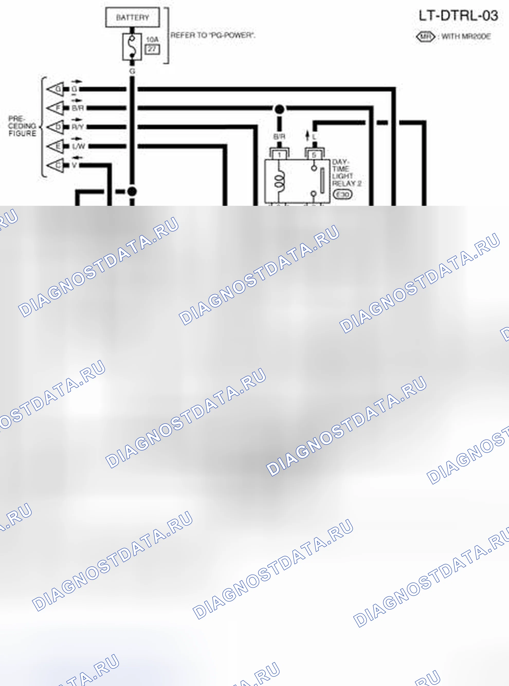 Рис. 33: электросхема - LT-DTRL-03. Nissan Sentra B16