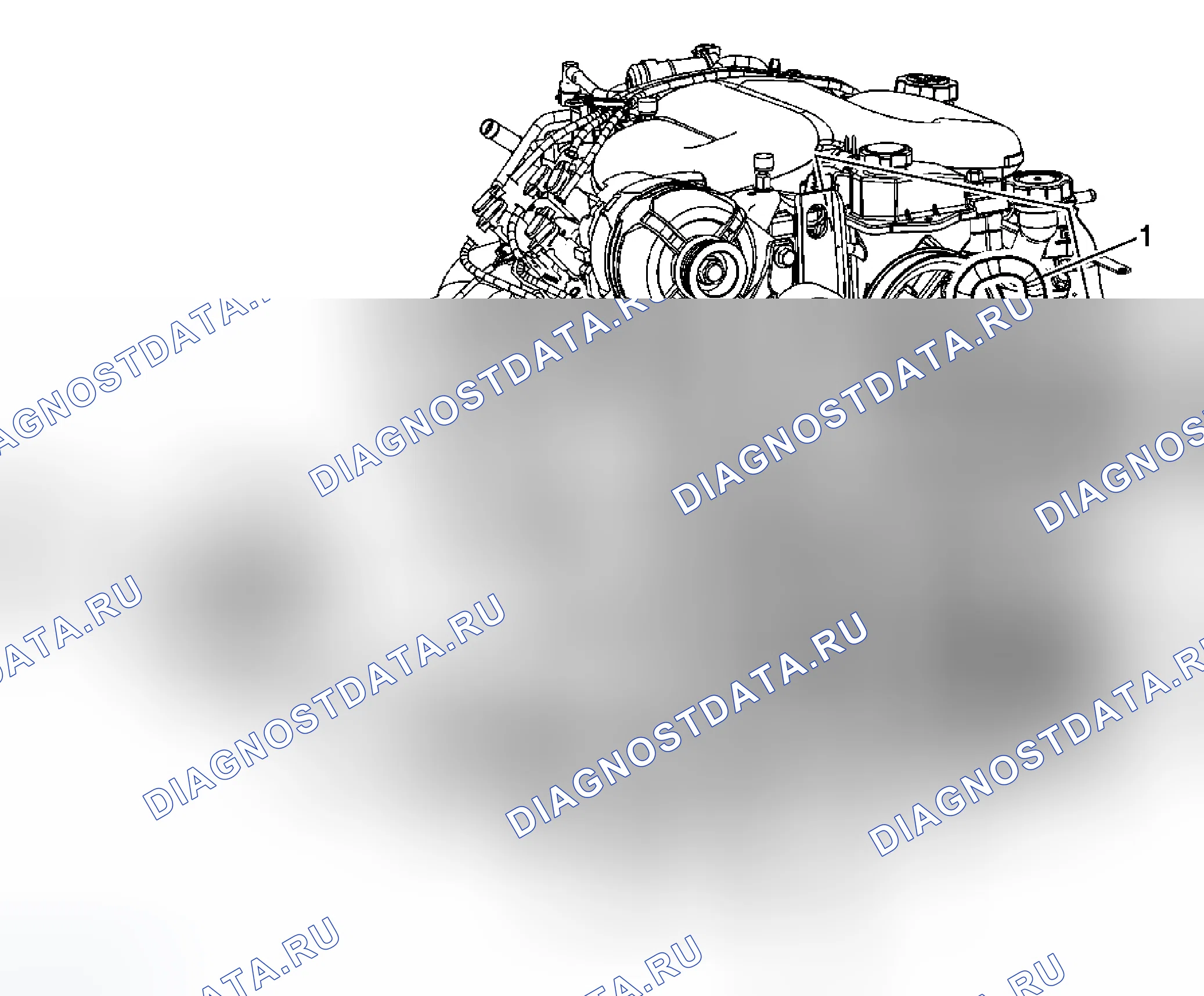 Рис. 7: Замена обратного шланга усилителя рулевого управления (LZ4/LZE/LZ9). Chevrolet Impala IX
