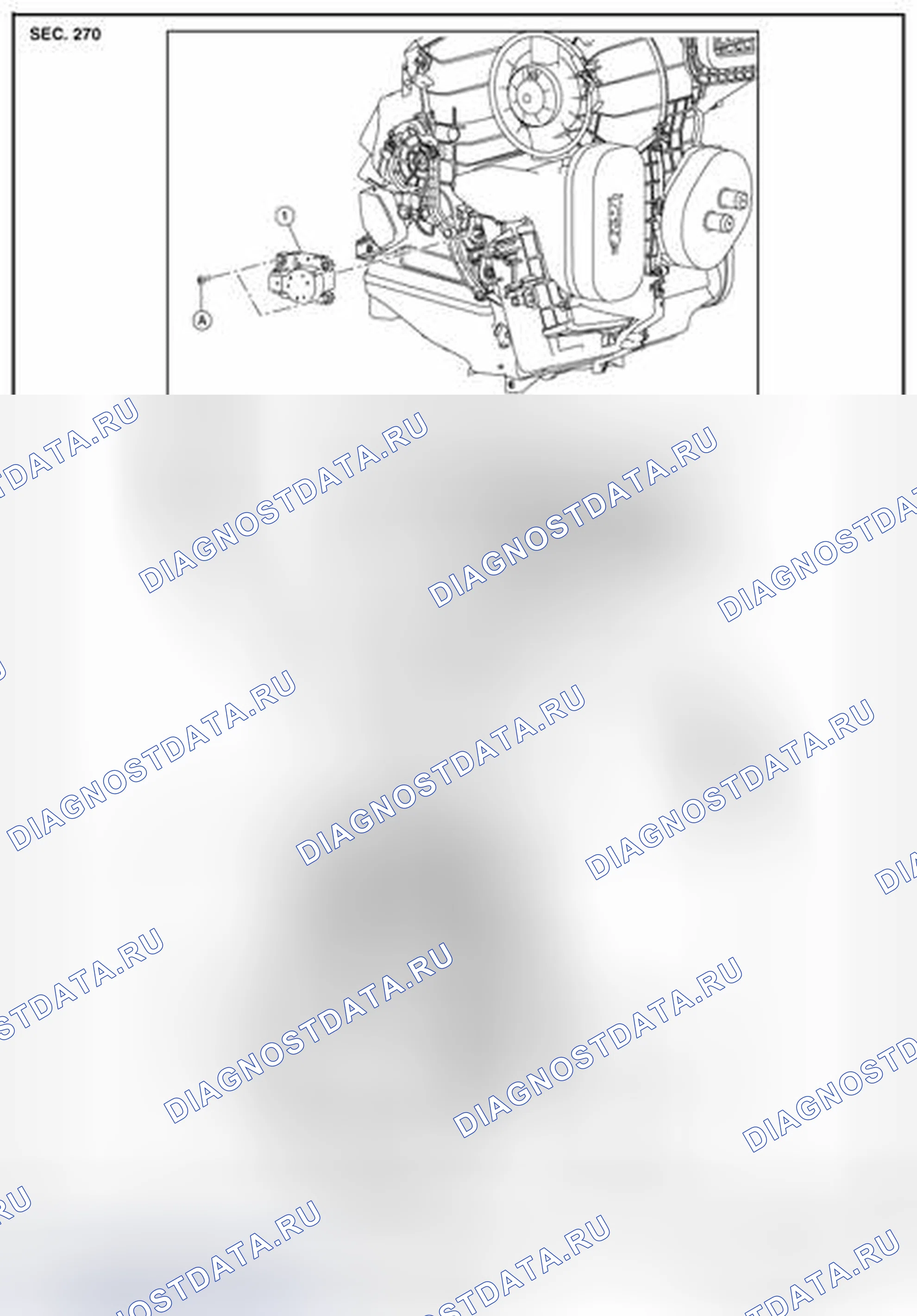 Рис. 7: Расположение компонентов. Nissan Rogue II