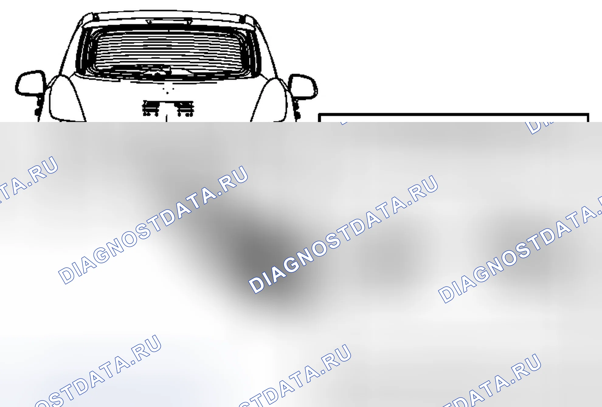 Рис. 30: Замена фонаря заднего номерного знака. Chevrolet Captiva I рестайлинг